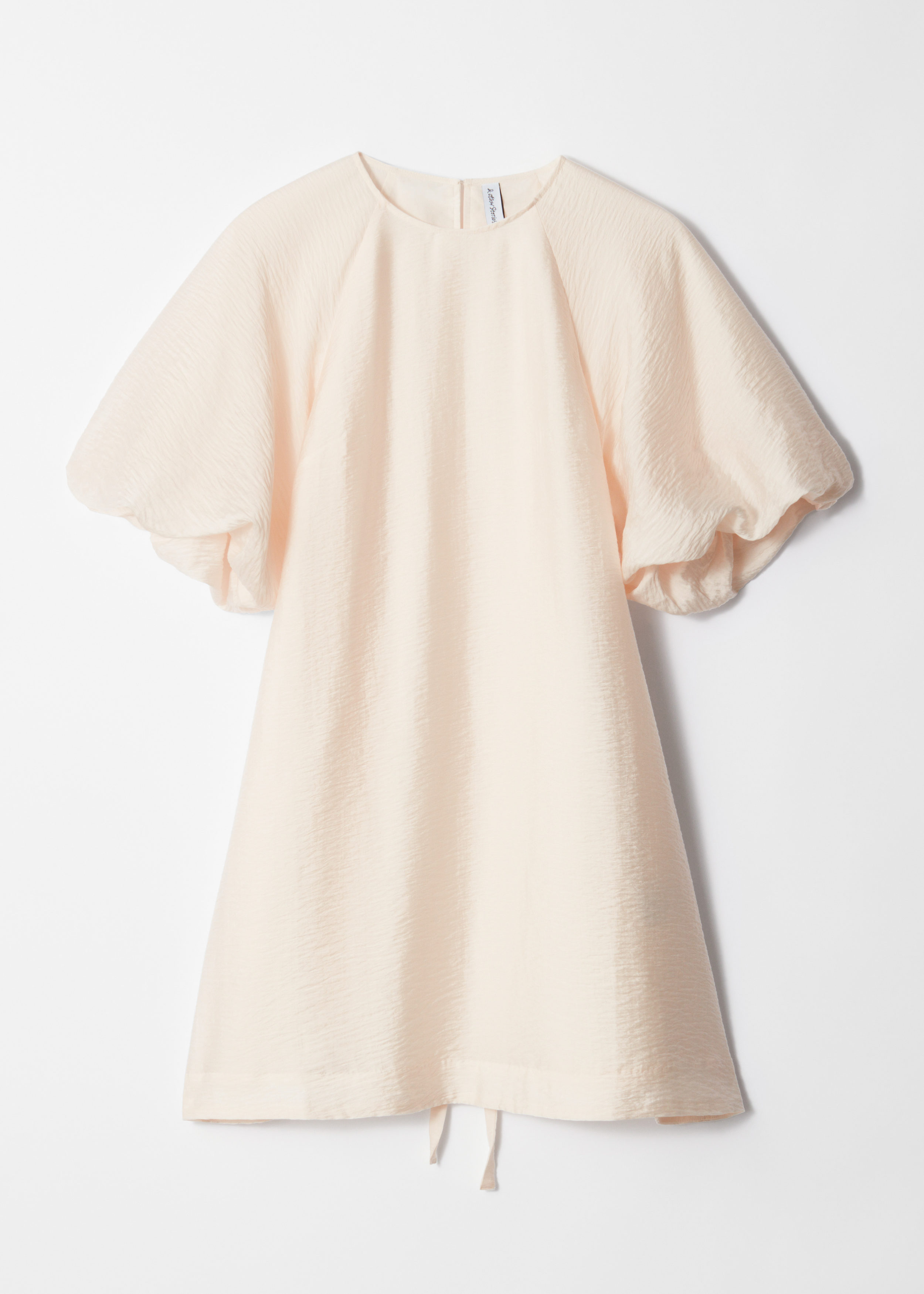 Puff-Sleeve Mini Dress