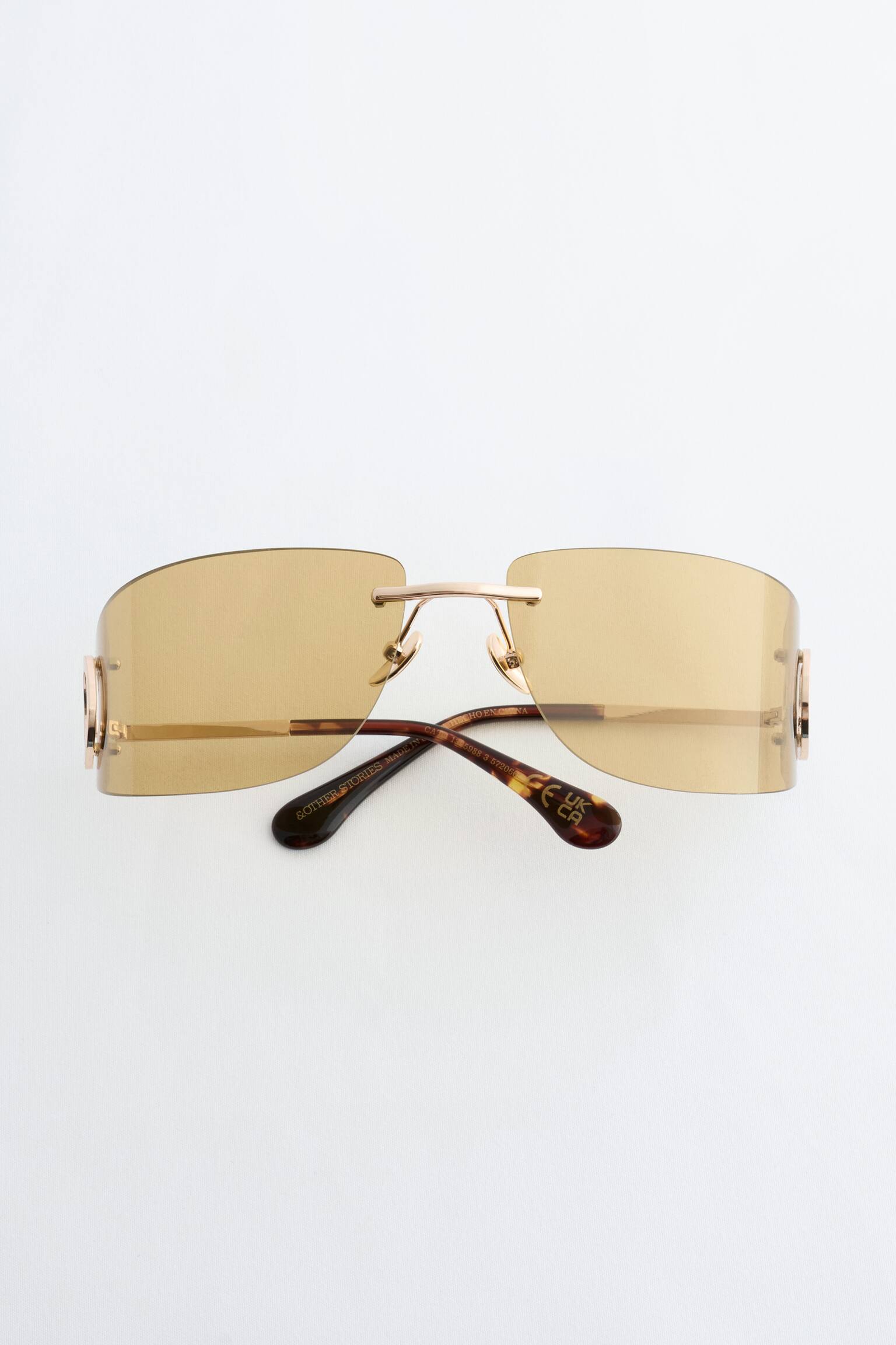 Wrap-Around-Sonnenbrille - Gold/Silber - 1