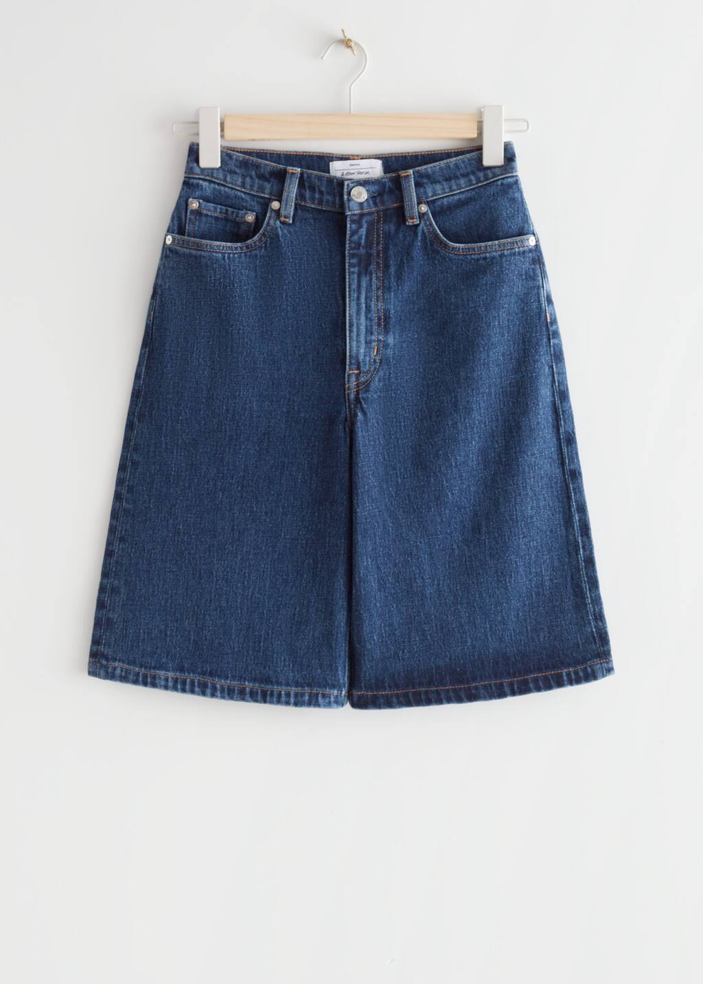 Wide Cut Shorts - Mid Blue - Natura morta
