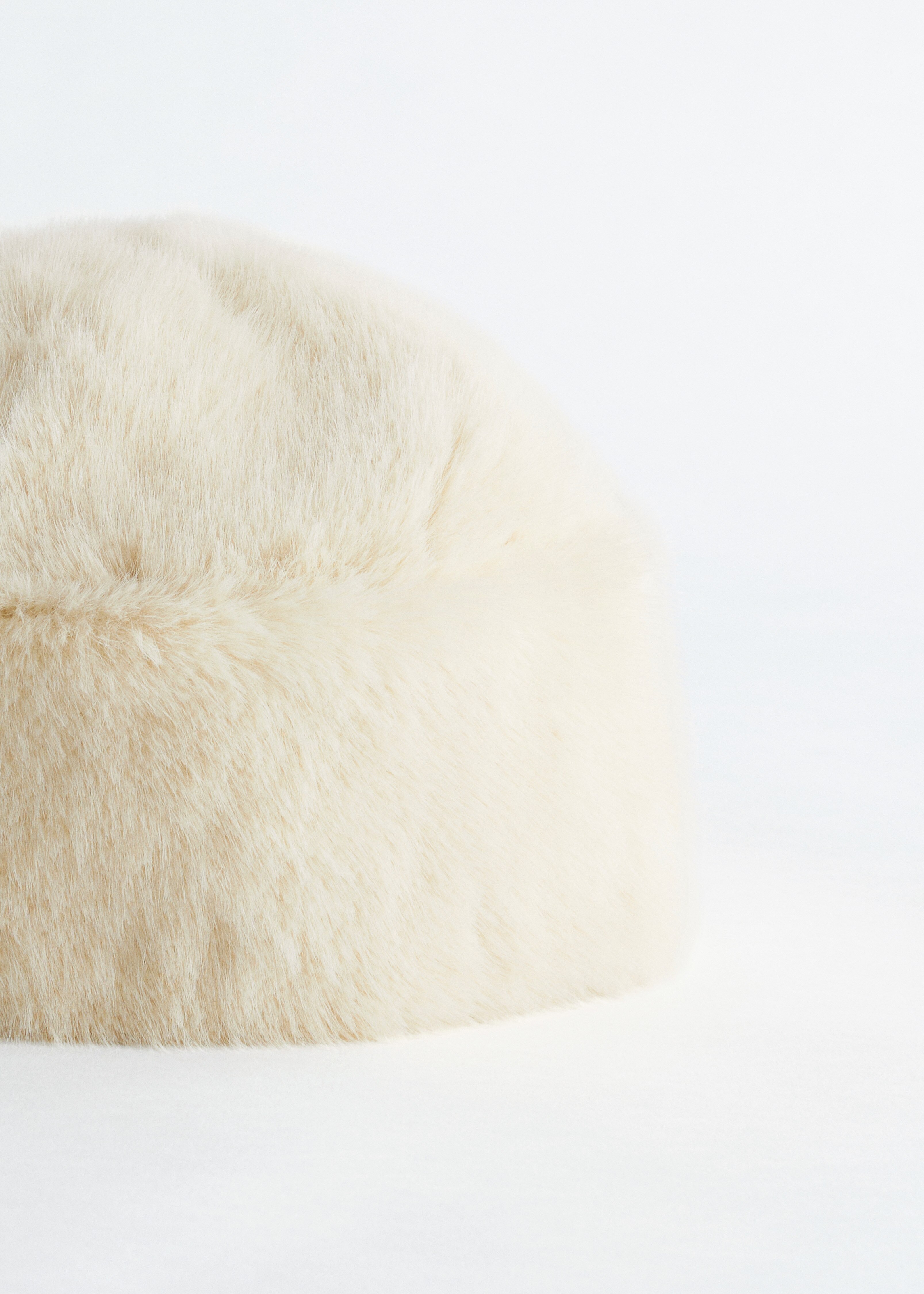 Chapeau De Peintre à Fourrure H&M Gris Léopard - Taille Unique, Neuf Avec étiquettes