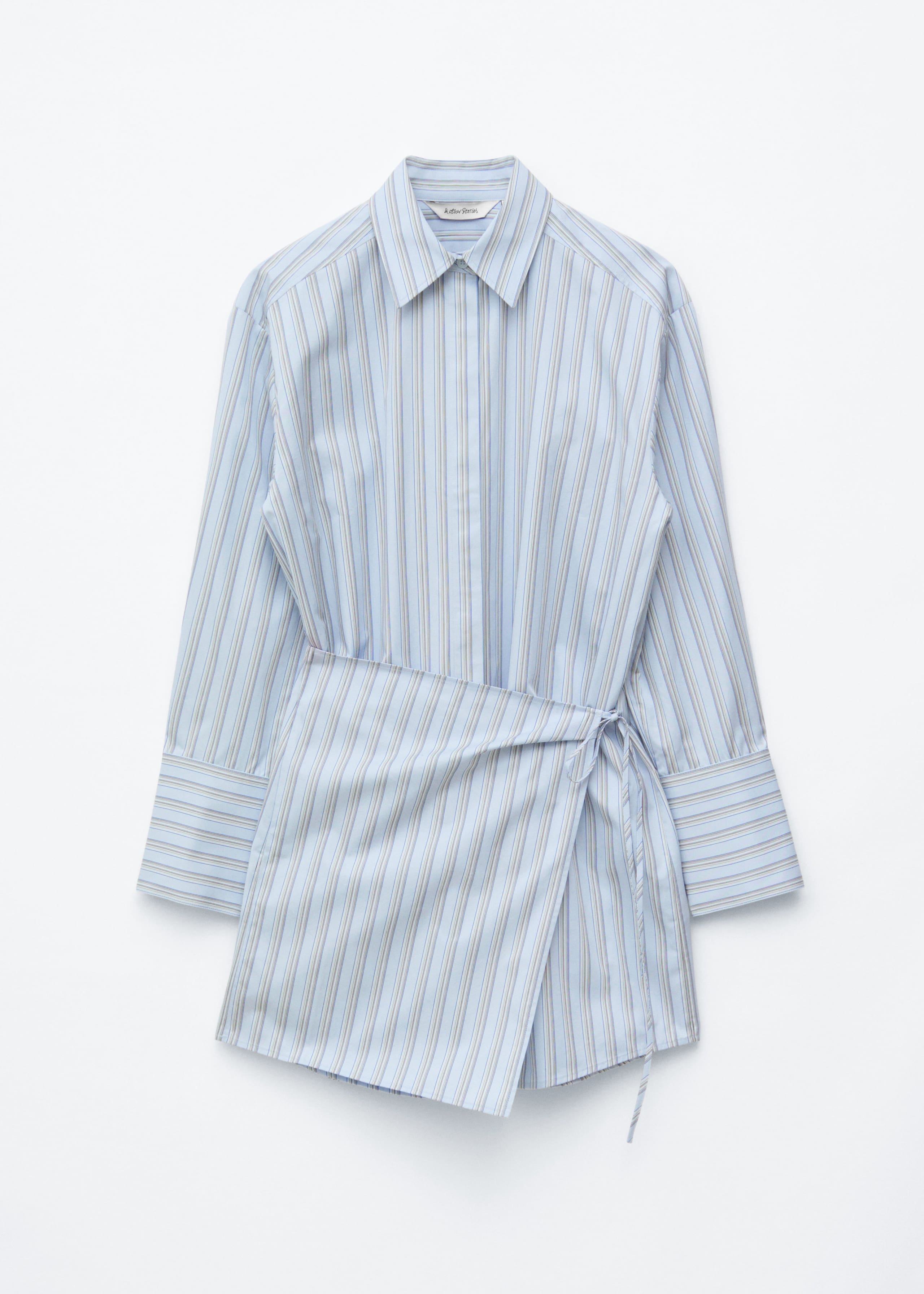 Image of Wrap Shirt Mini Dress