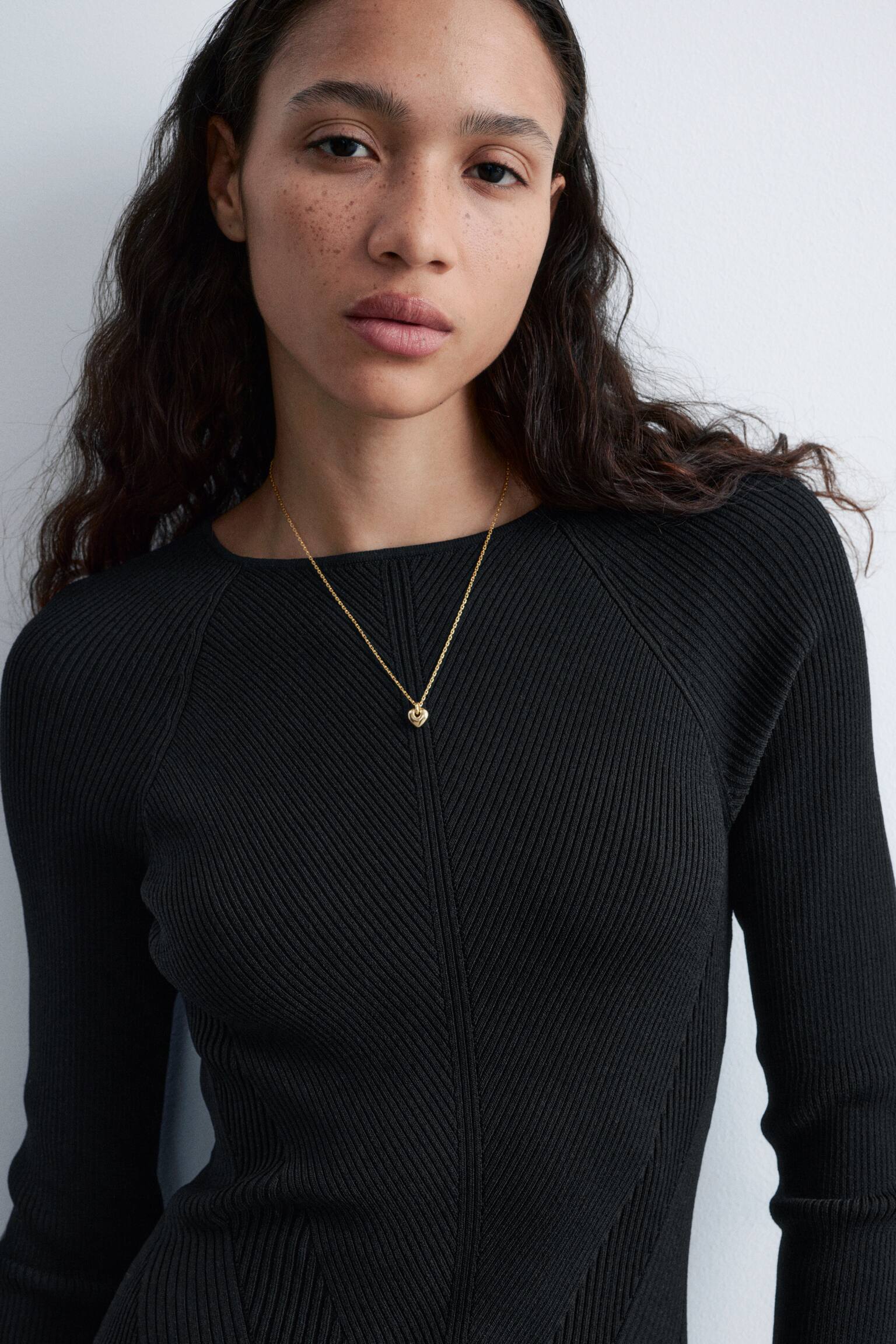 Collana con ciondolo a cuore - Oro/Argento - 1