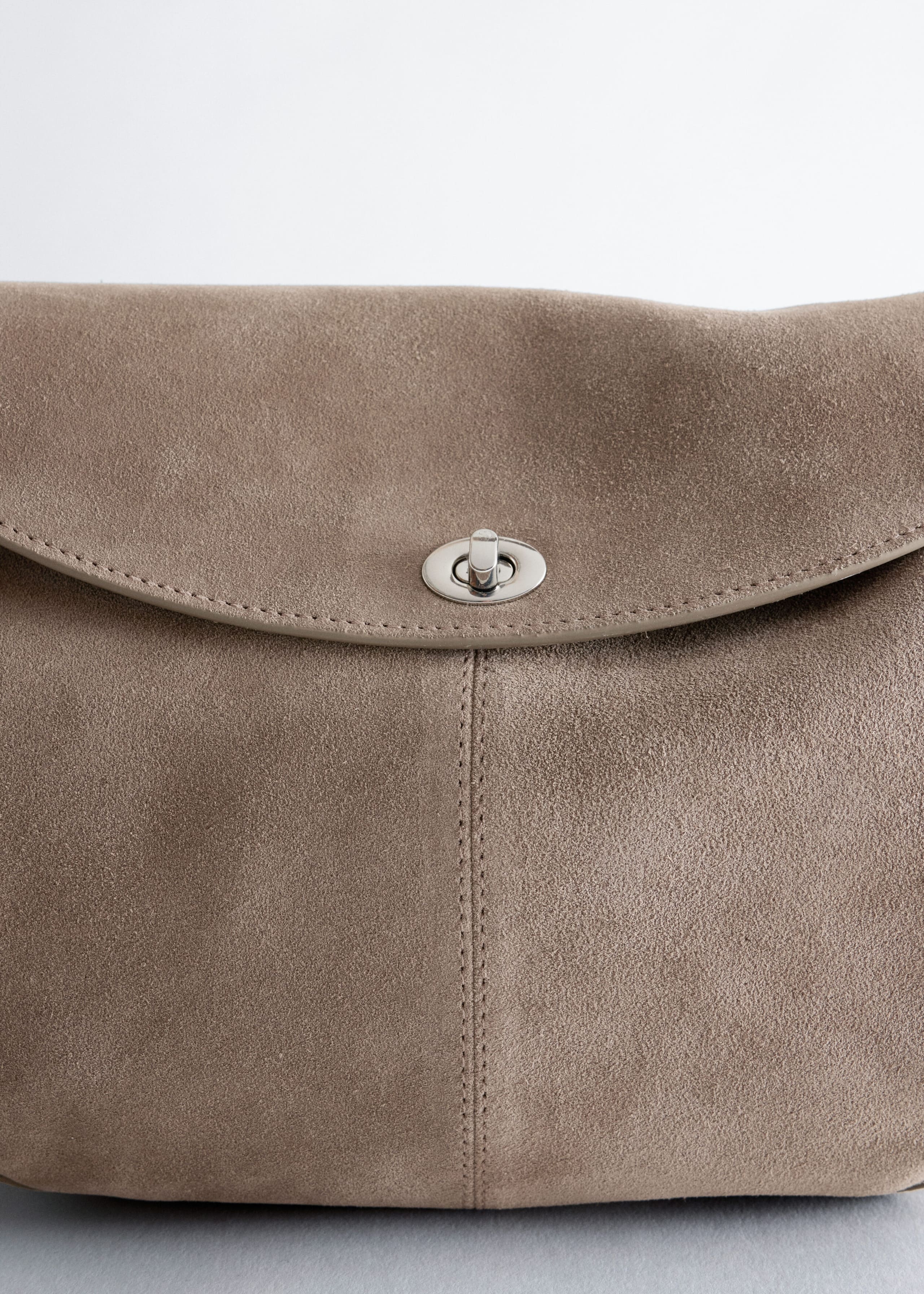 Sculptural Crossbody Bag - Light Mole - Still Life