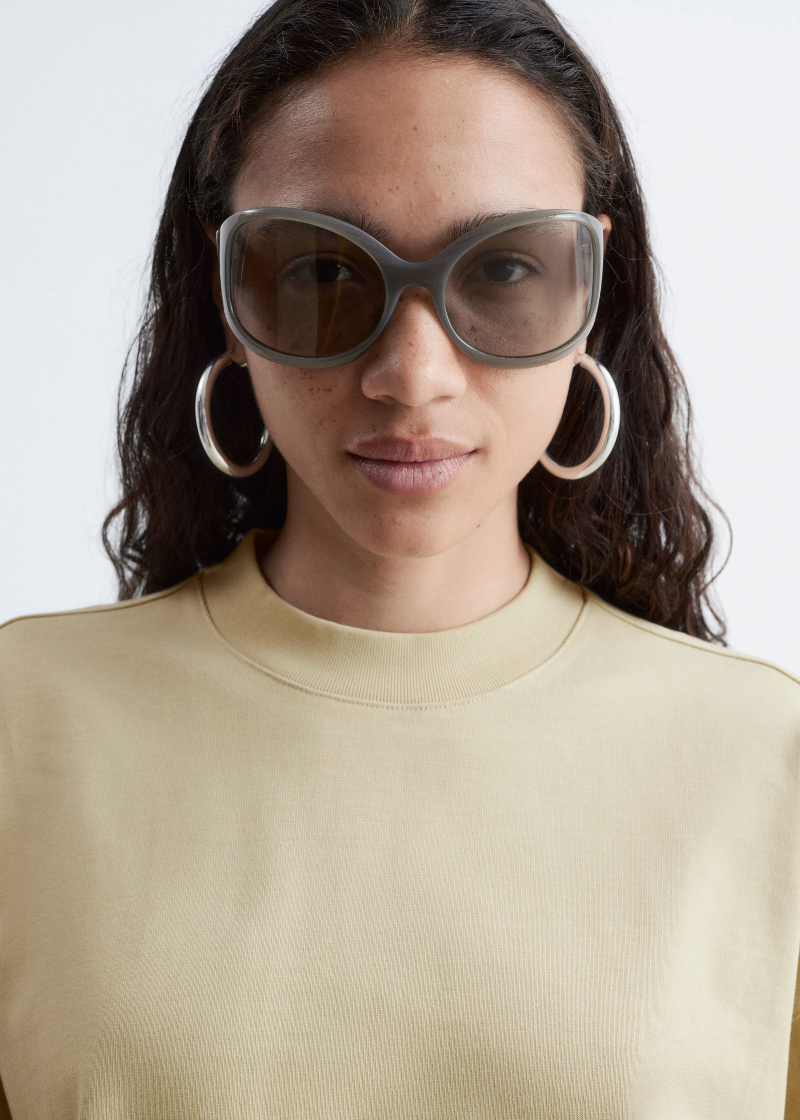 Oversized Cotton T-Shirt - Off-White - Lookbook