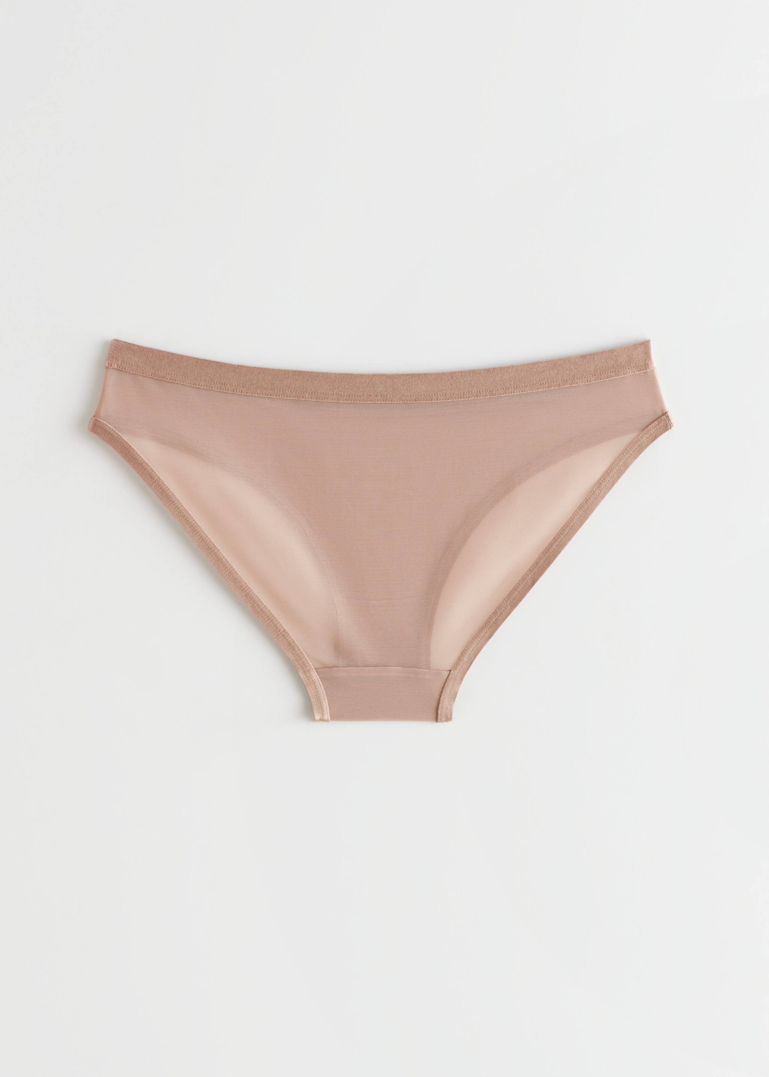 Sheer Mesh Briefs - Black - Bodegón