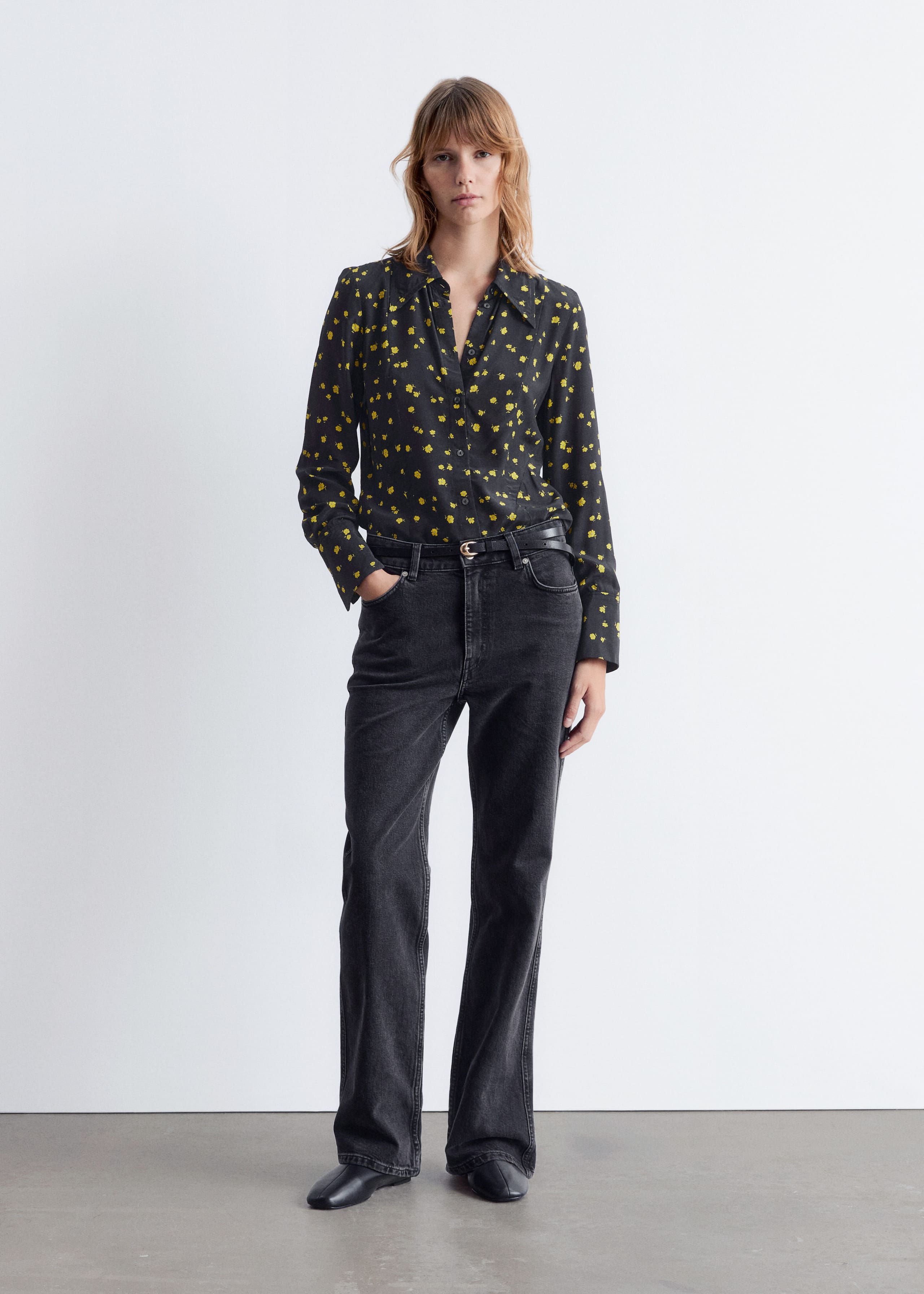 Image of Tapered Silk Shirt