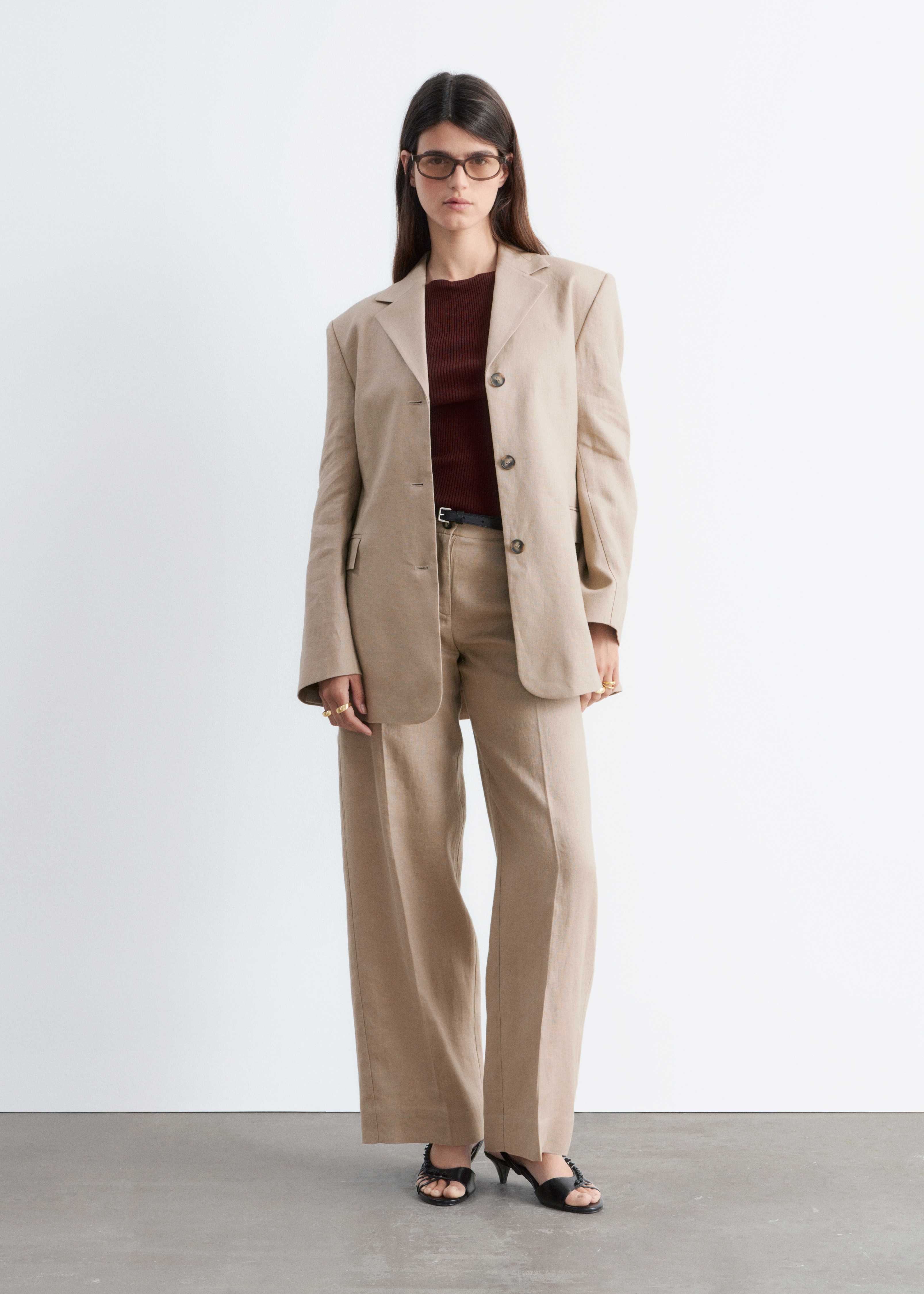 Elegante linnen broek