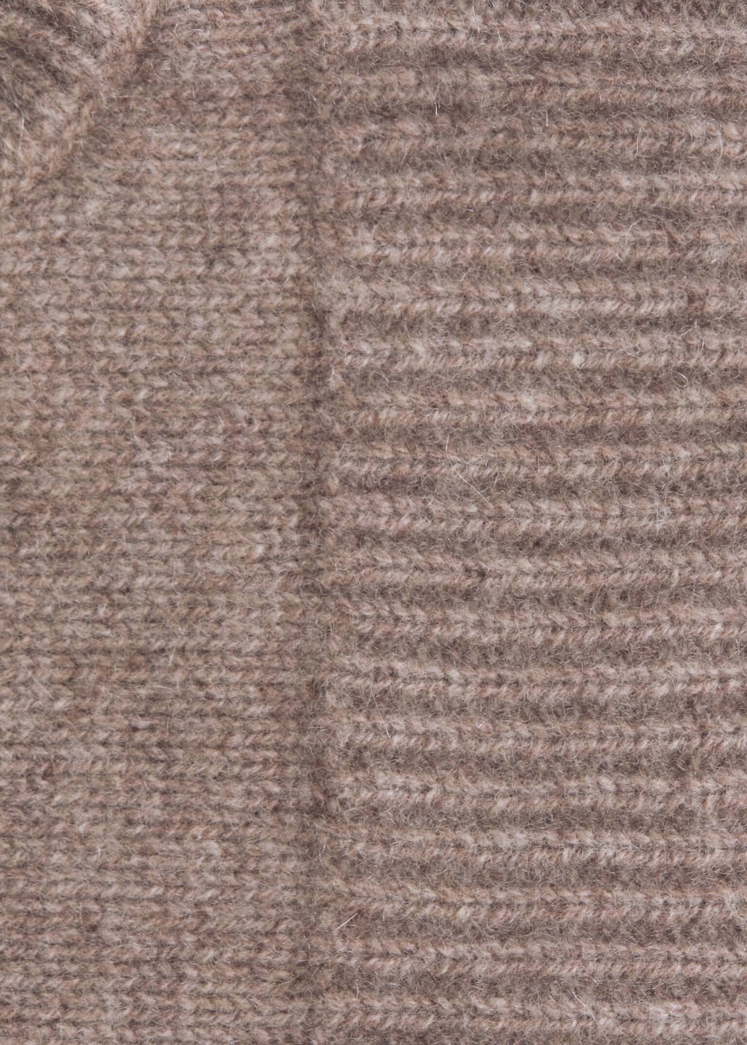 Fitted Cashmere Hood - Mole/Dark Brown/Black - 3