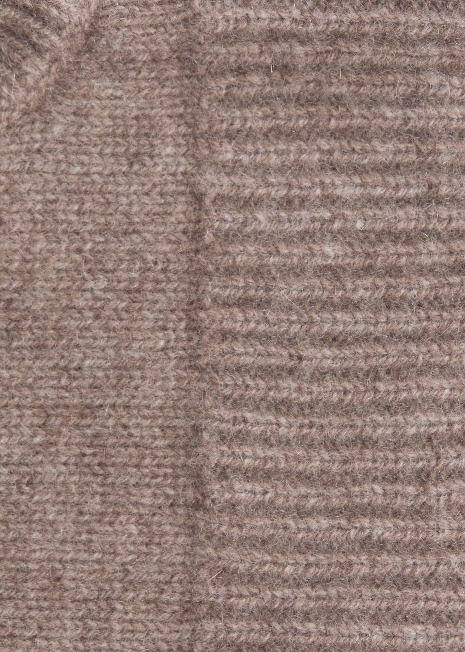 Cagoule ajustée en cachemire - Taupe/Marron foncé/Noir - 3