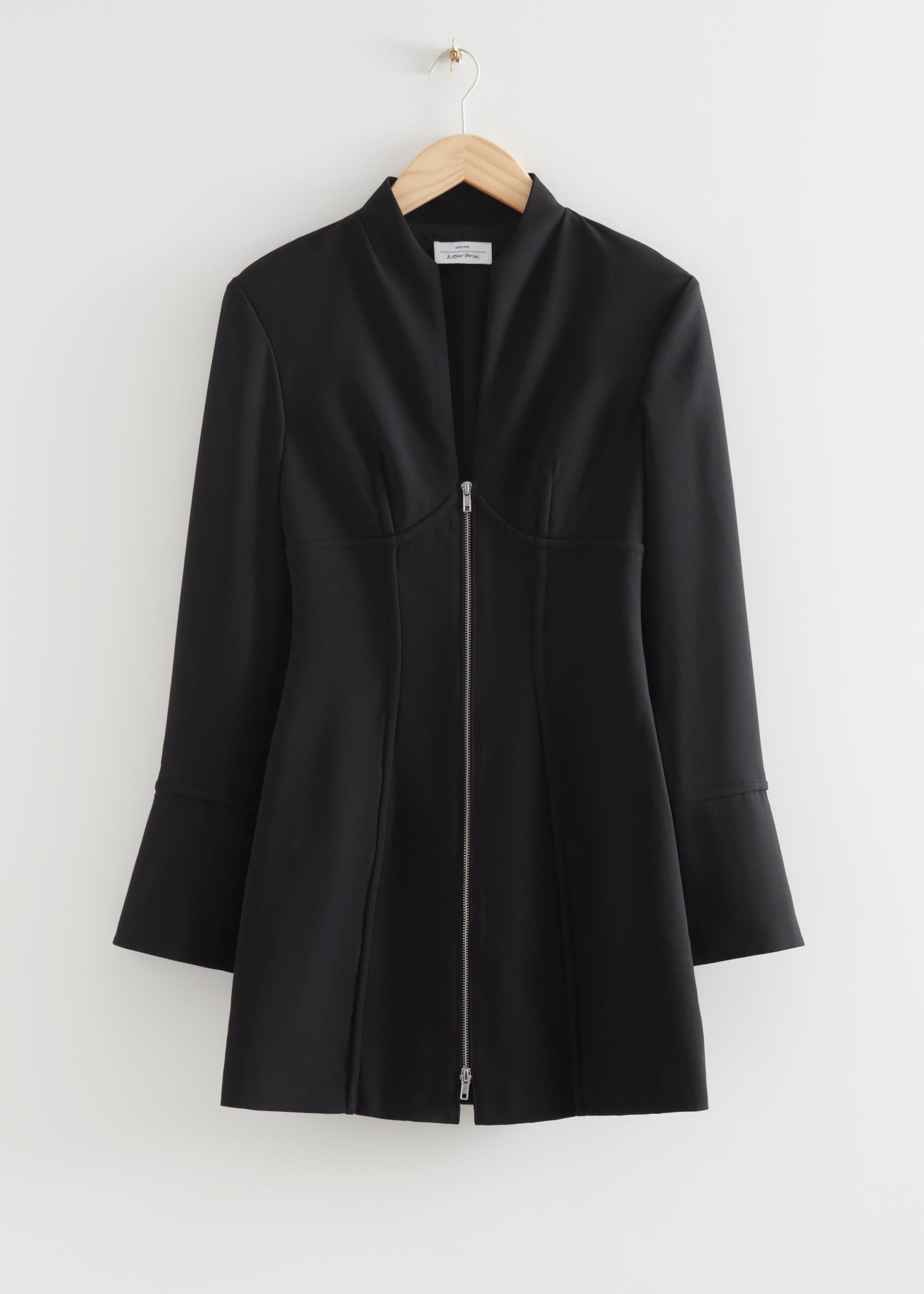 Größeres Bild anzeigen: Figurbetontes Bustierkleid mit Reißverschluss - Schwarz - Ladies | H&M AT 1
