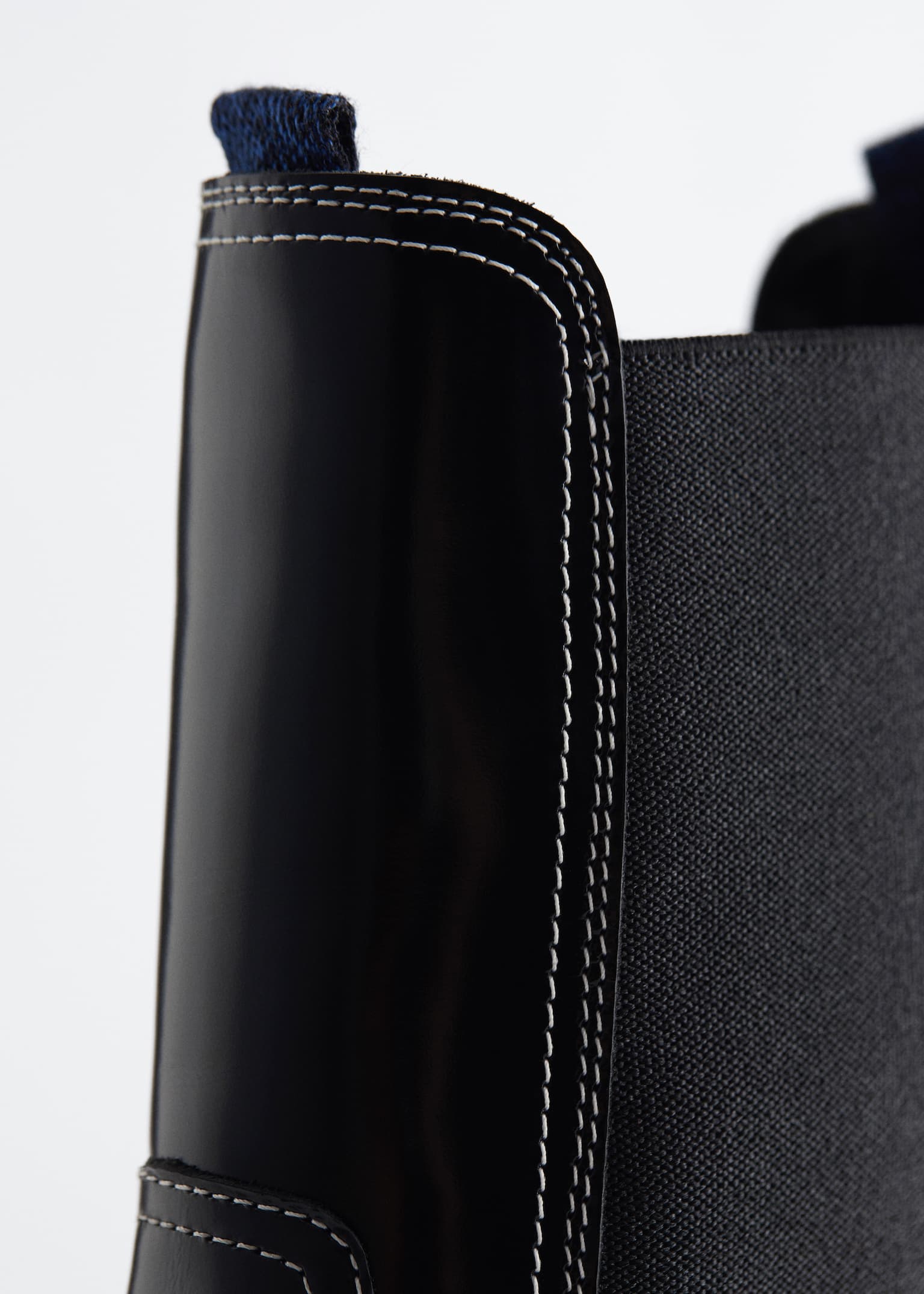 Chelsea-læderstøvler med hæl - Sort/Mørkebrun - 4