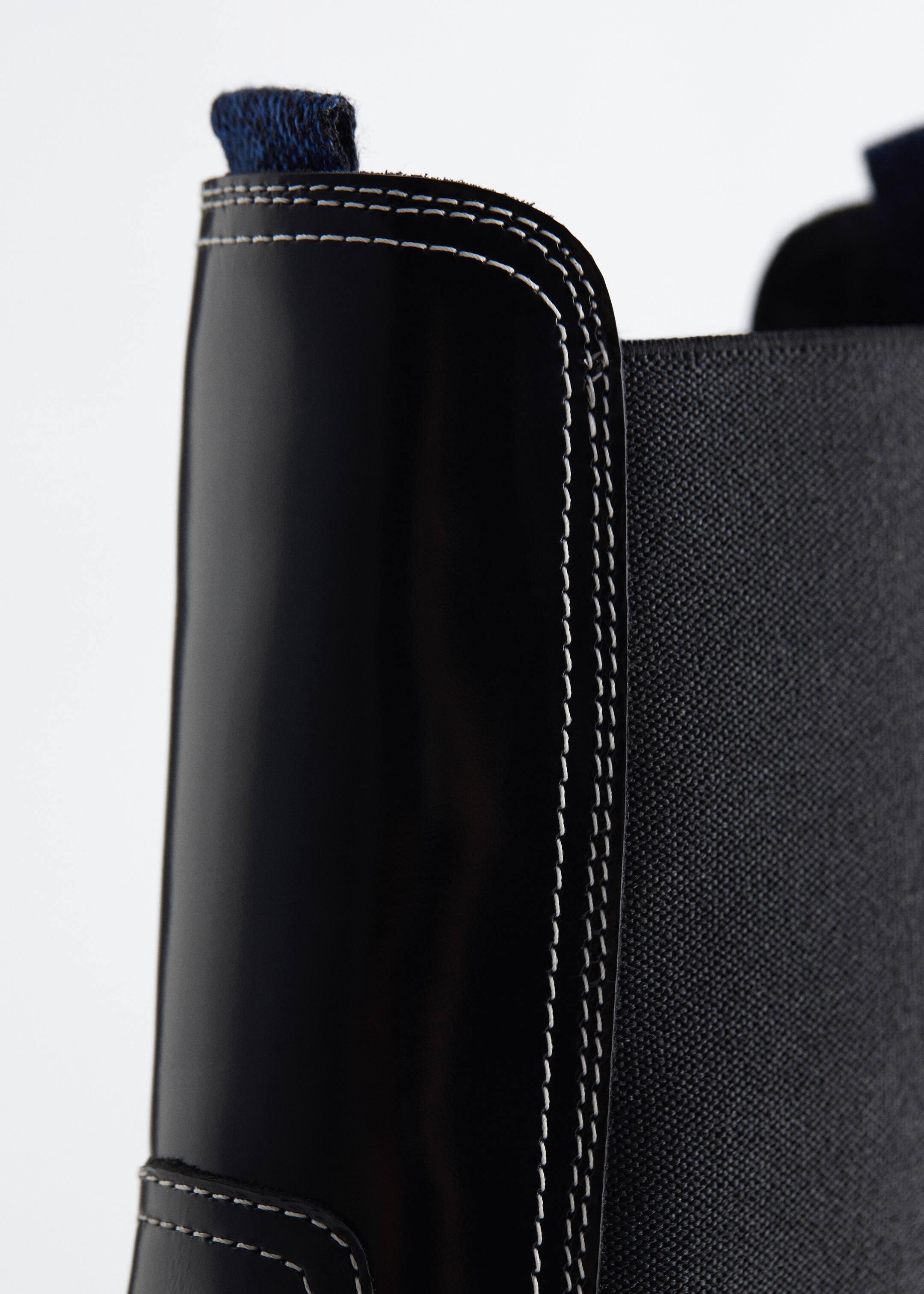 Grösseres Bild ansehen: Chelsea-Boots aus Leder mit Absatz - Schwarz - DAMEN | H&M CH 3