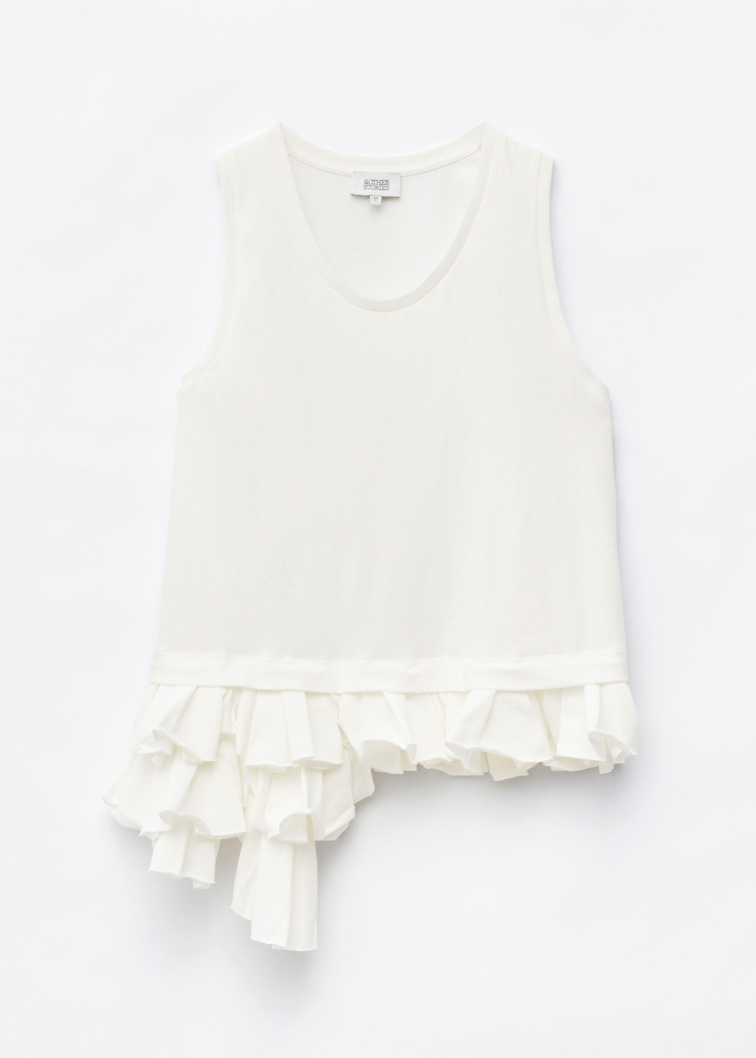 Débardeur à plis creux - Blanc - Lookbook