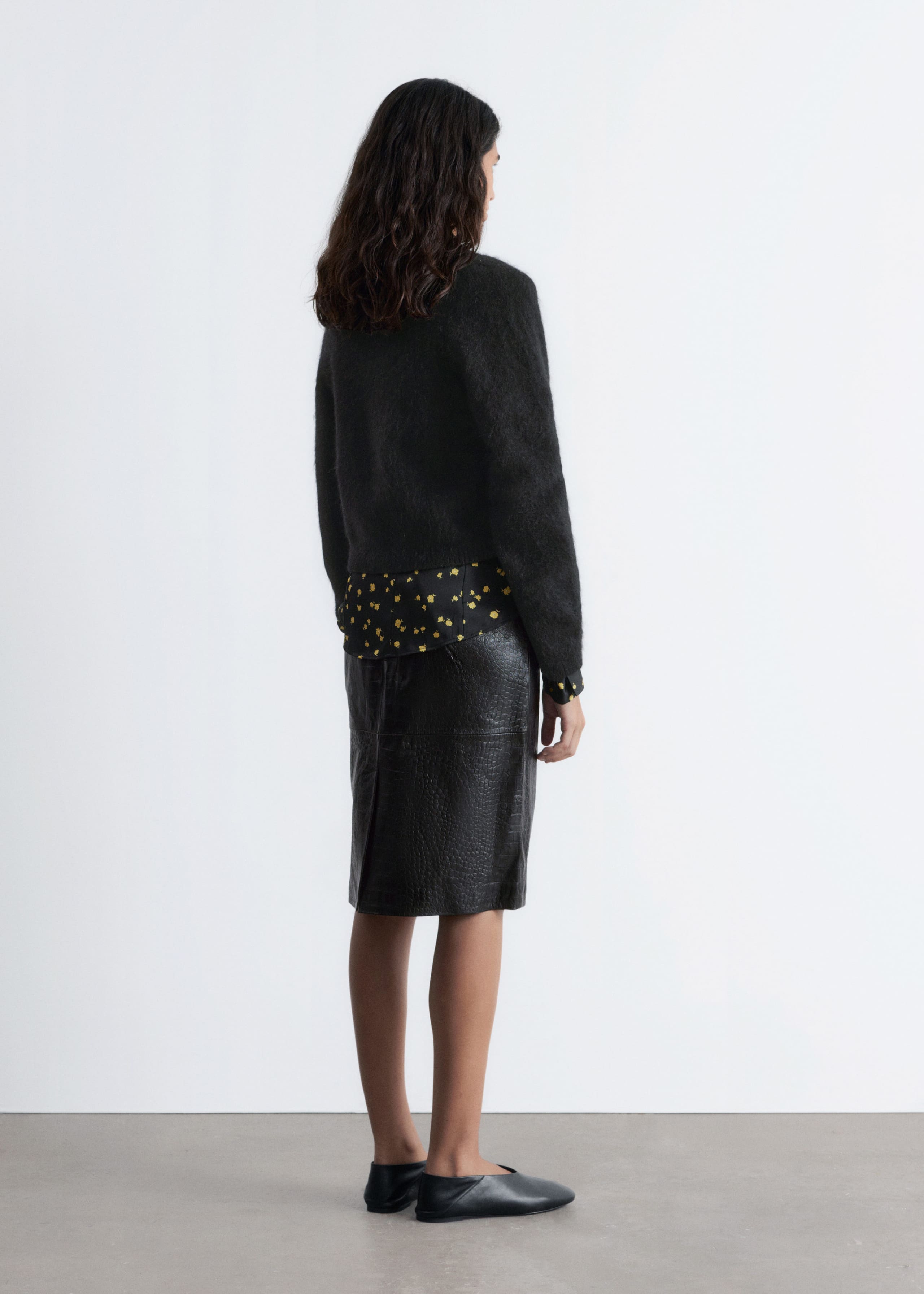 Image of Strickjacke mit gebürsteter Textur