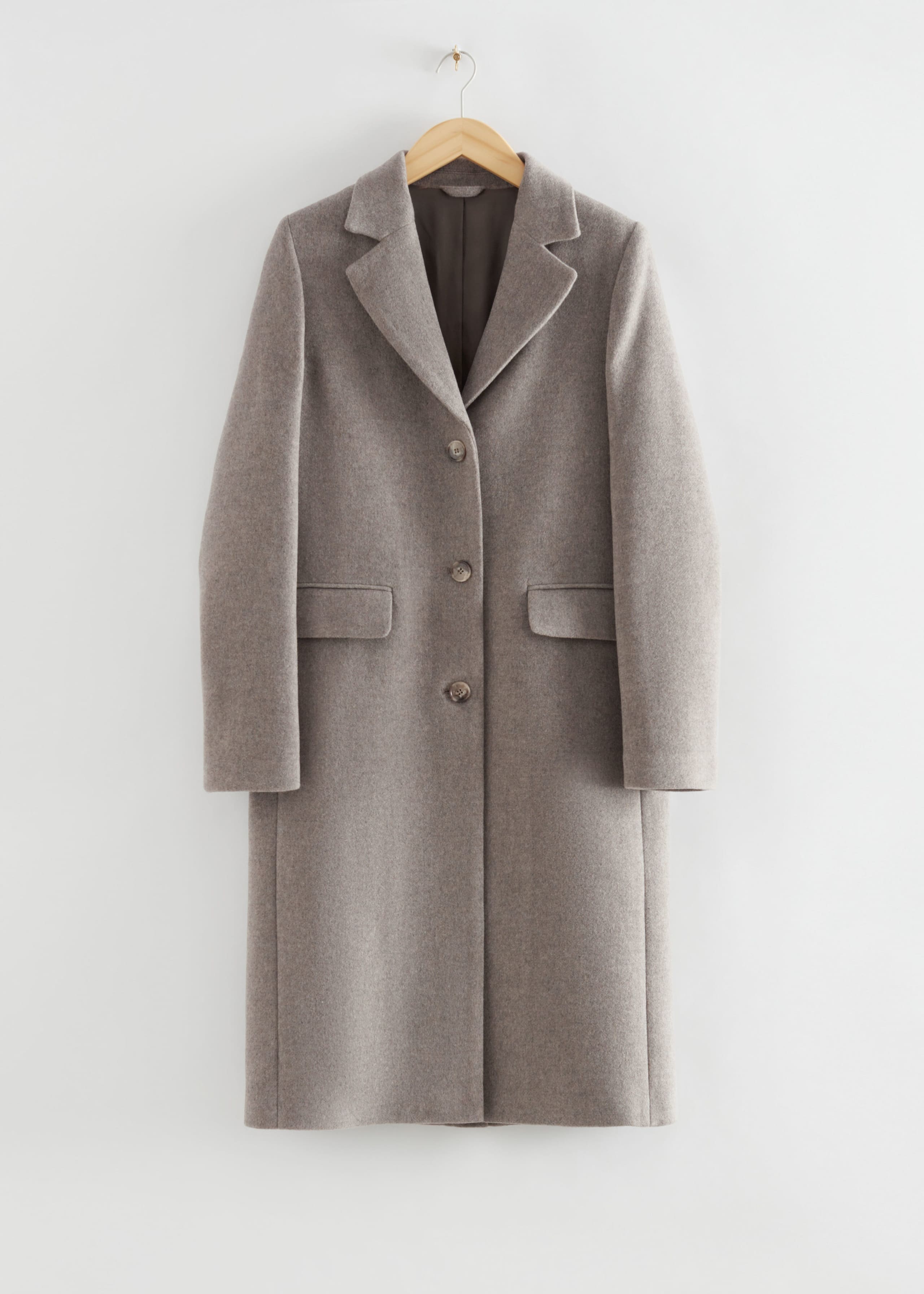 RelaxedFitWoolCoat - Beige - Natura morta