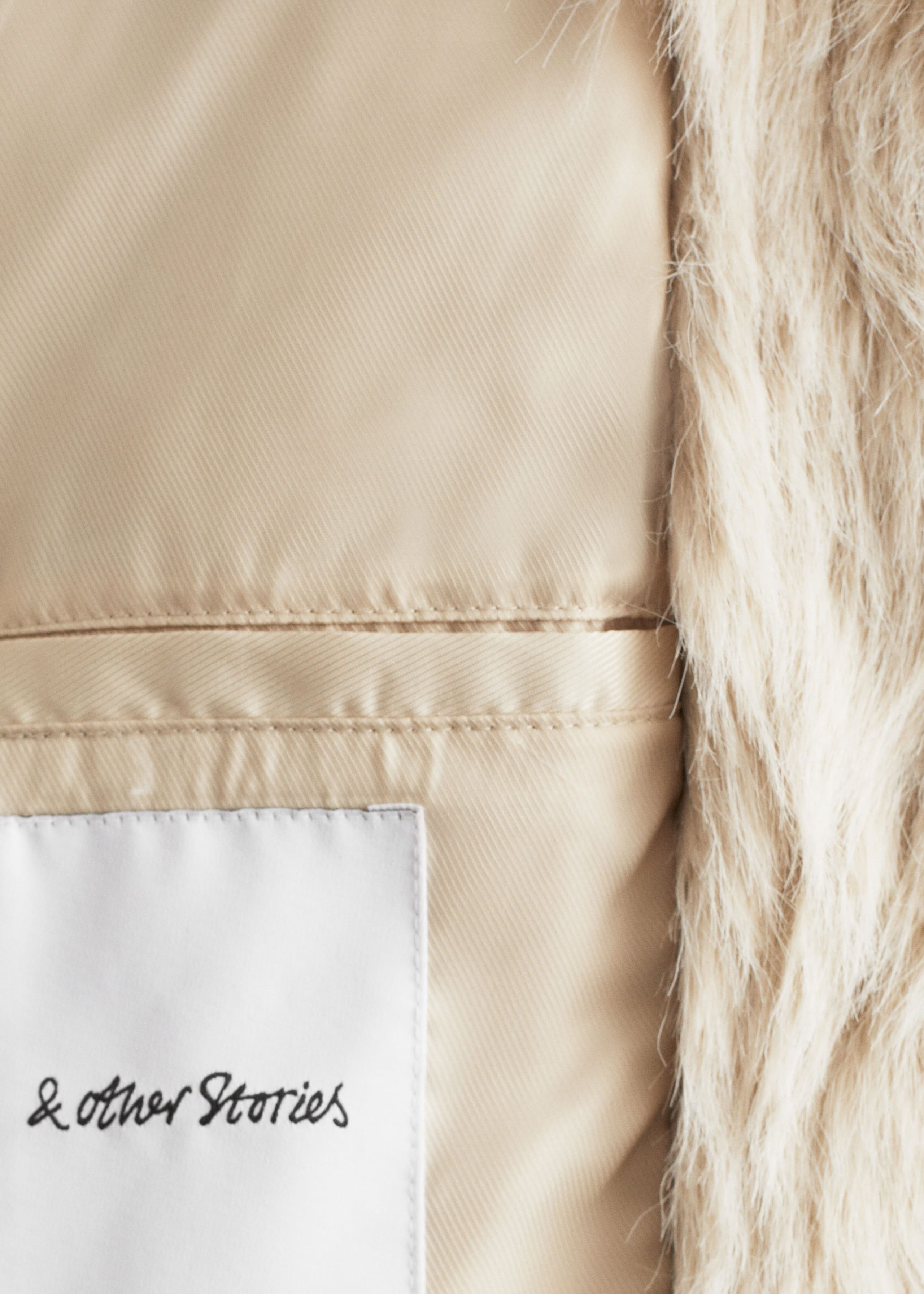 Image of Faux Fur Midi Coat