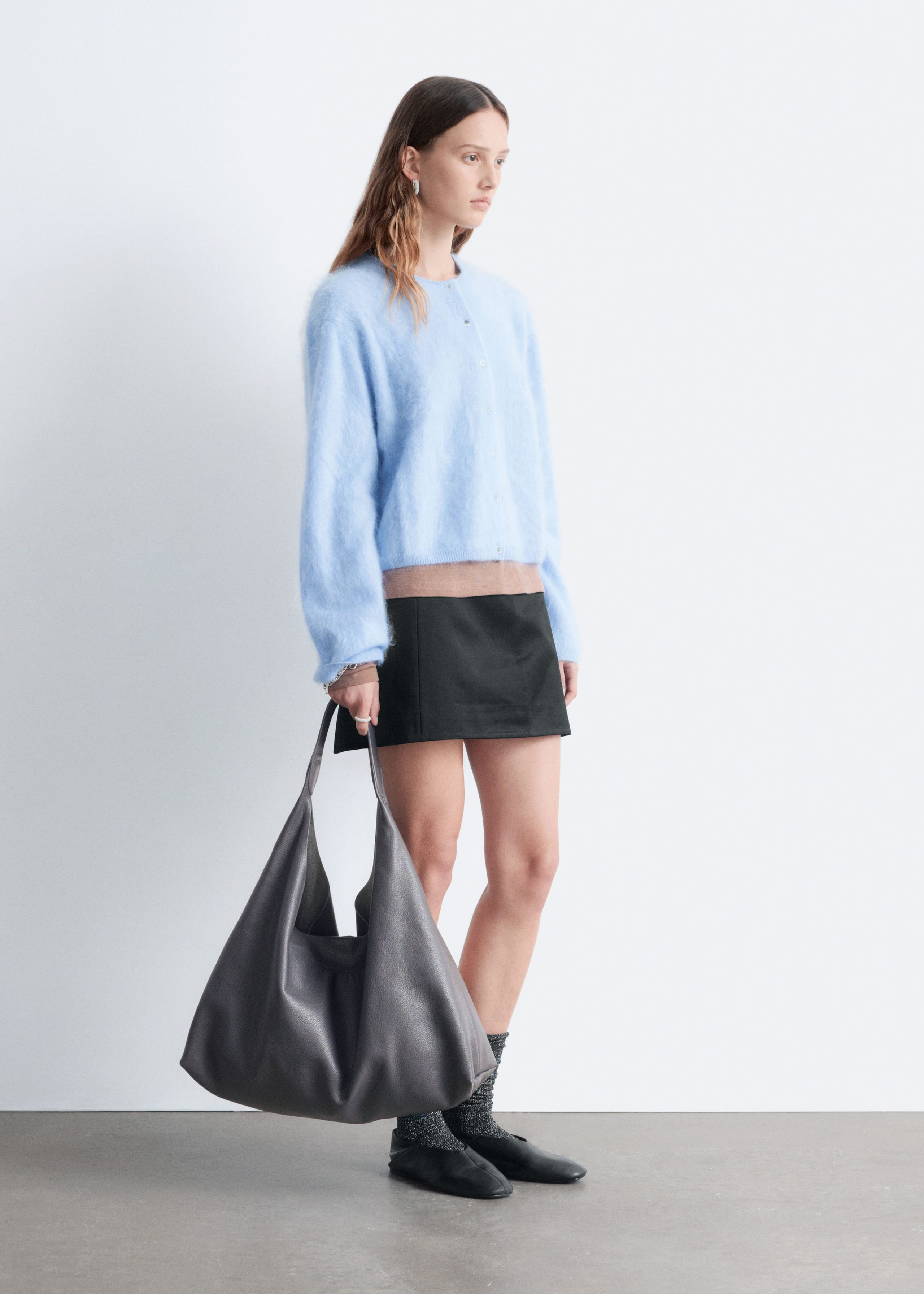 Image of Knitted Cashmere Cardigan