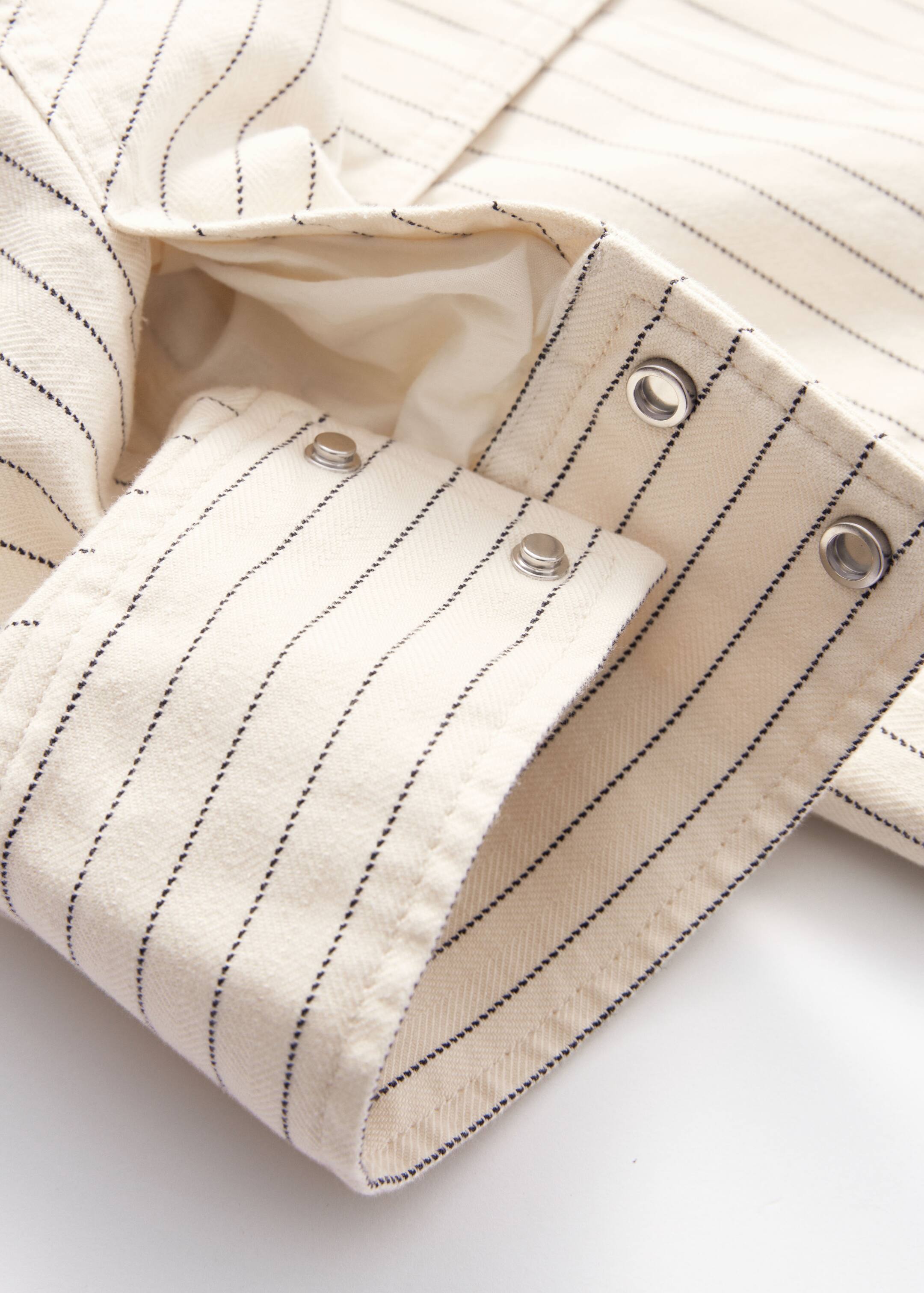 Grotere afbeelding bekijken: Patch-Pocket Jacket - Cream pinstripe - DAMES | H&M BE 4
