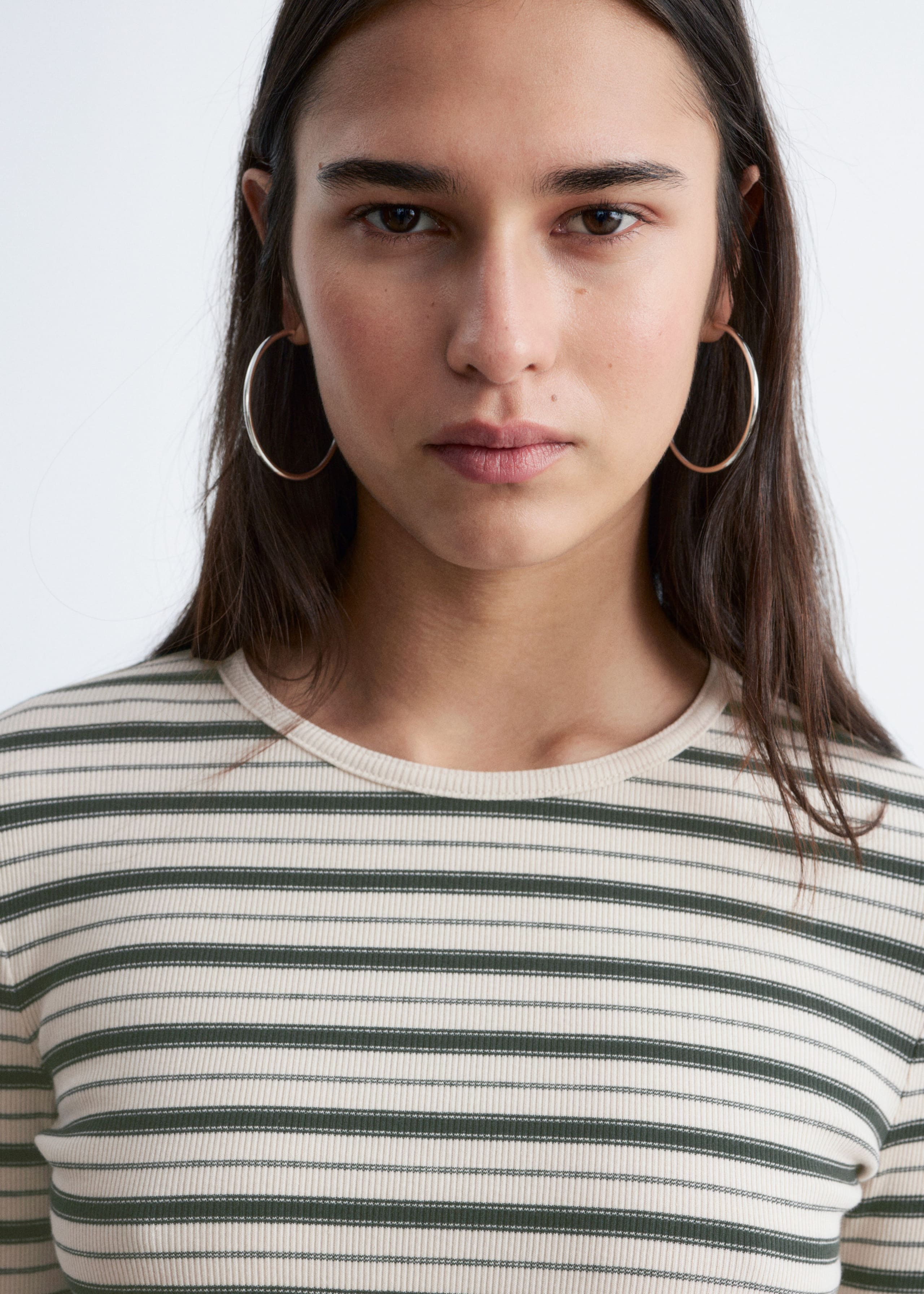 Image of Geripptes Langarmshirt