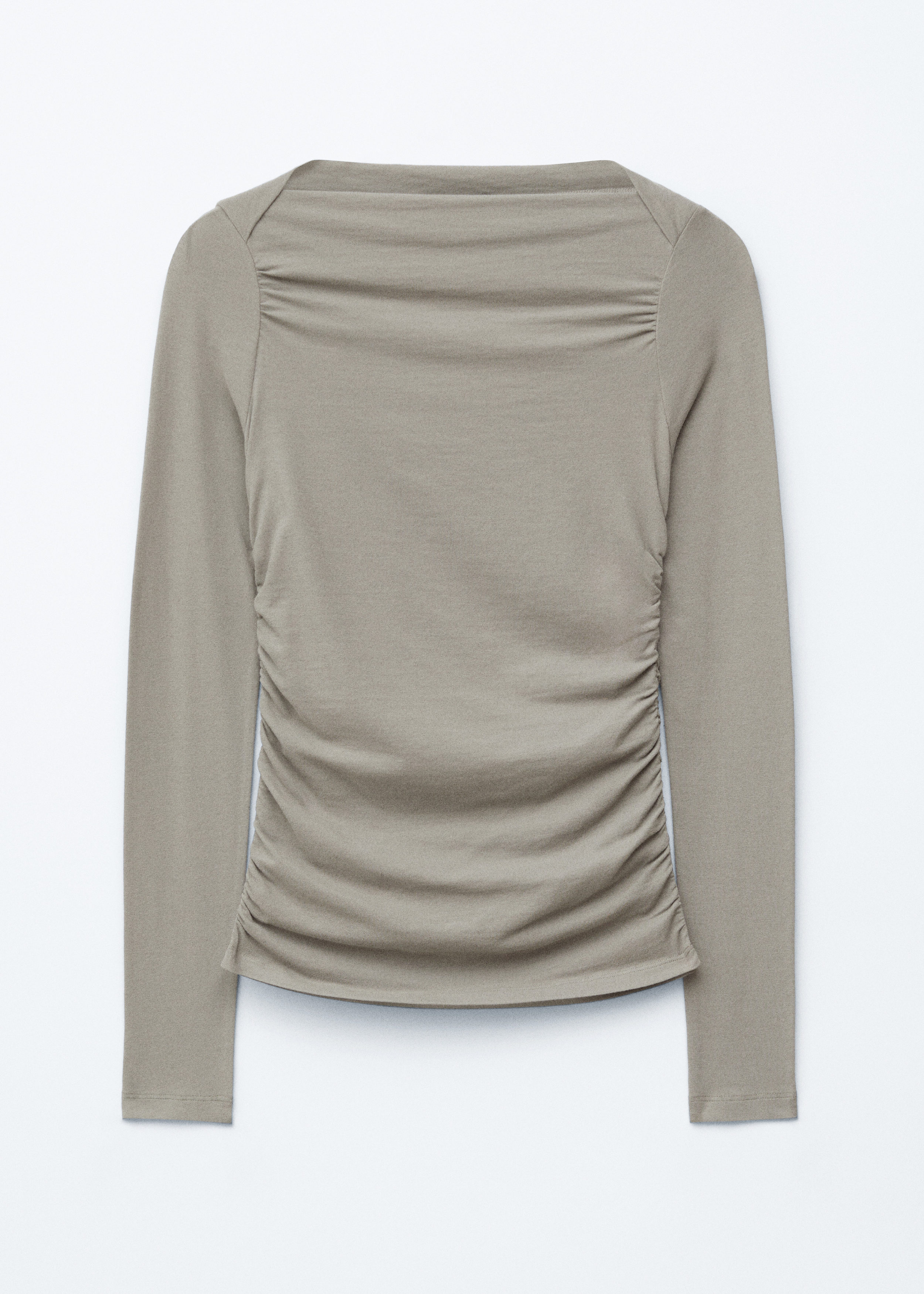 Ruched Boatneck Top