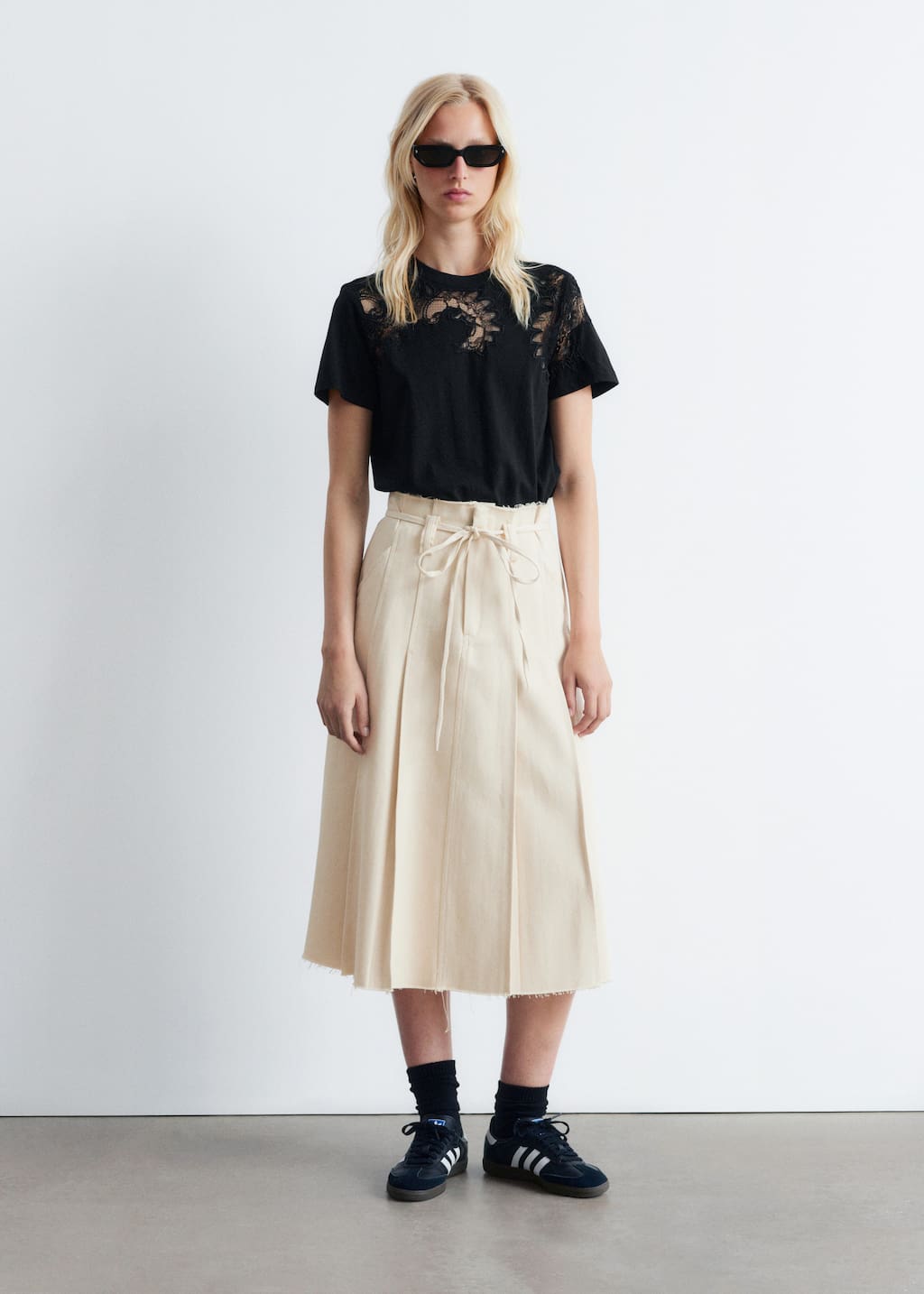 Image of Lace Embroidery T-shirt