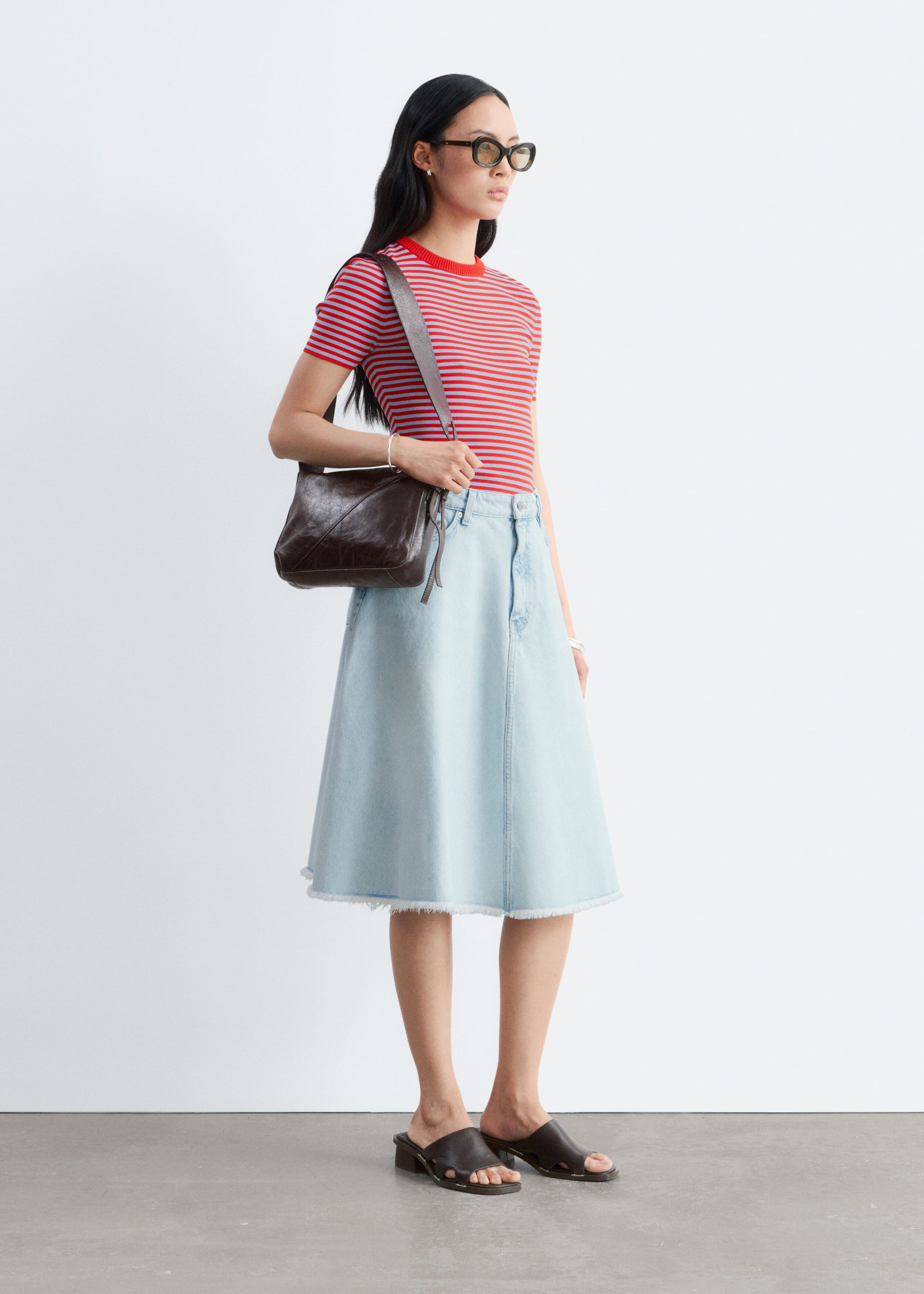 Image of Jeansrock mit unbearbeiteten Kanten