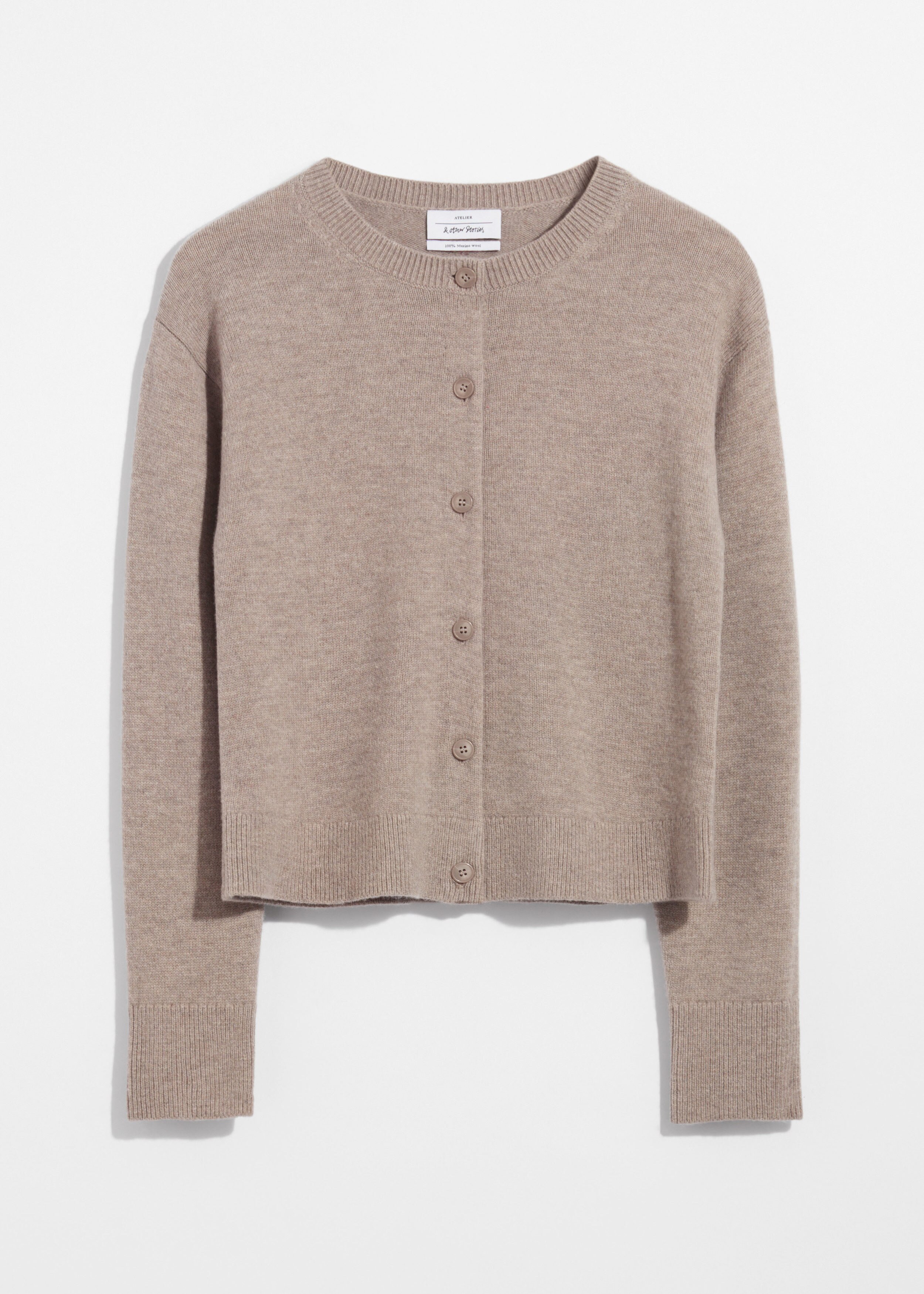 【超美品】Theory Woolcash Donegal Boxy Cardi Donegal Drape Collar Boxy Cardigan