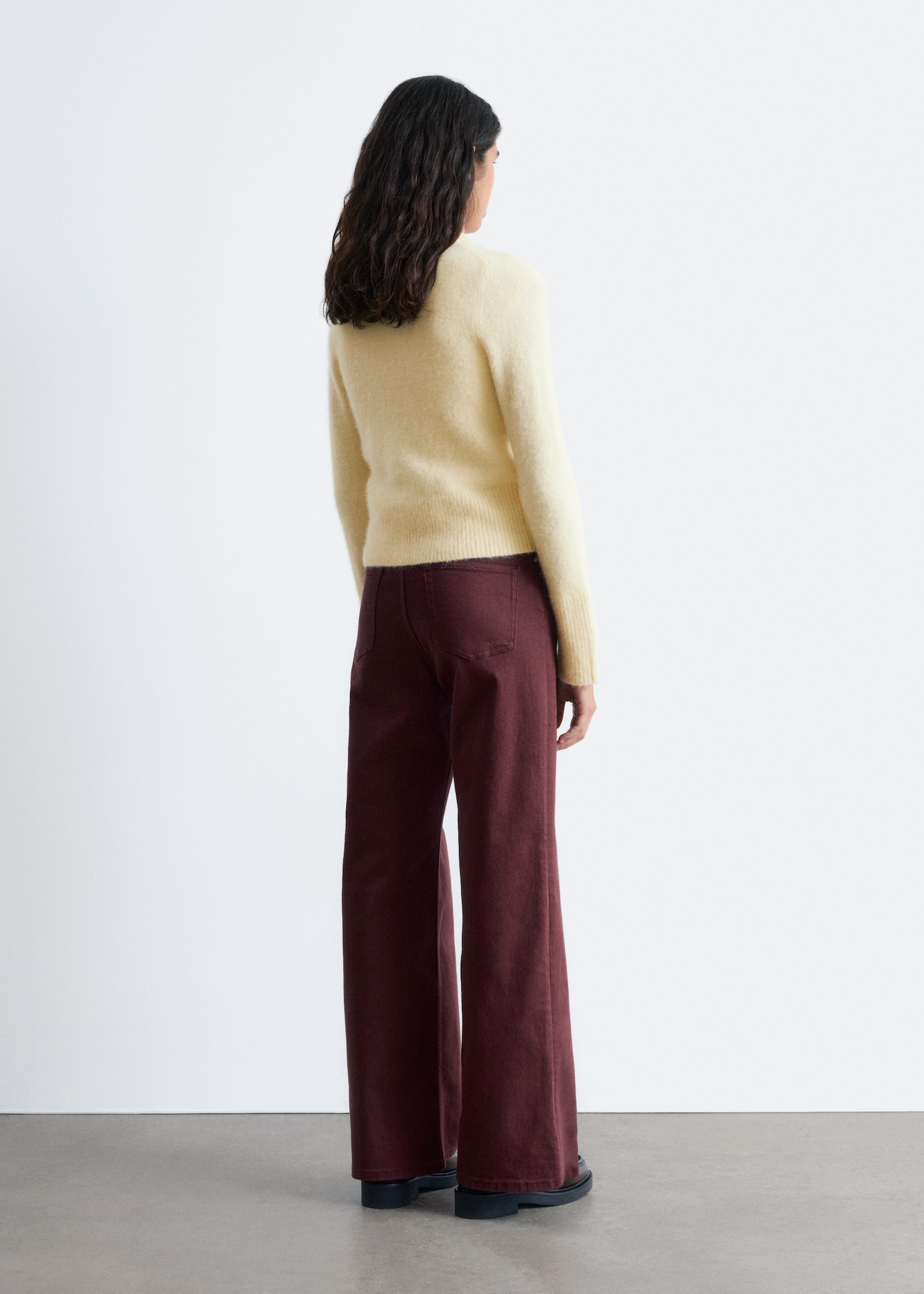 Wide-Leg Jeans - Dark Red/Black/Blue/Medium Blue/Light blue/Grey - 3