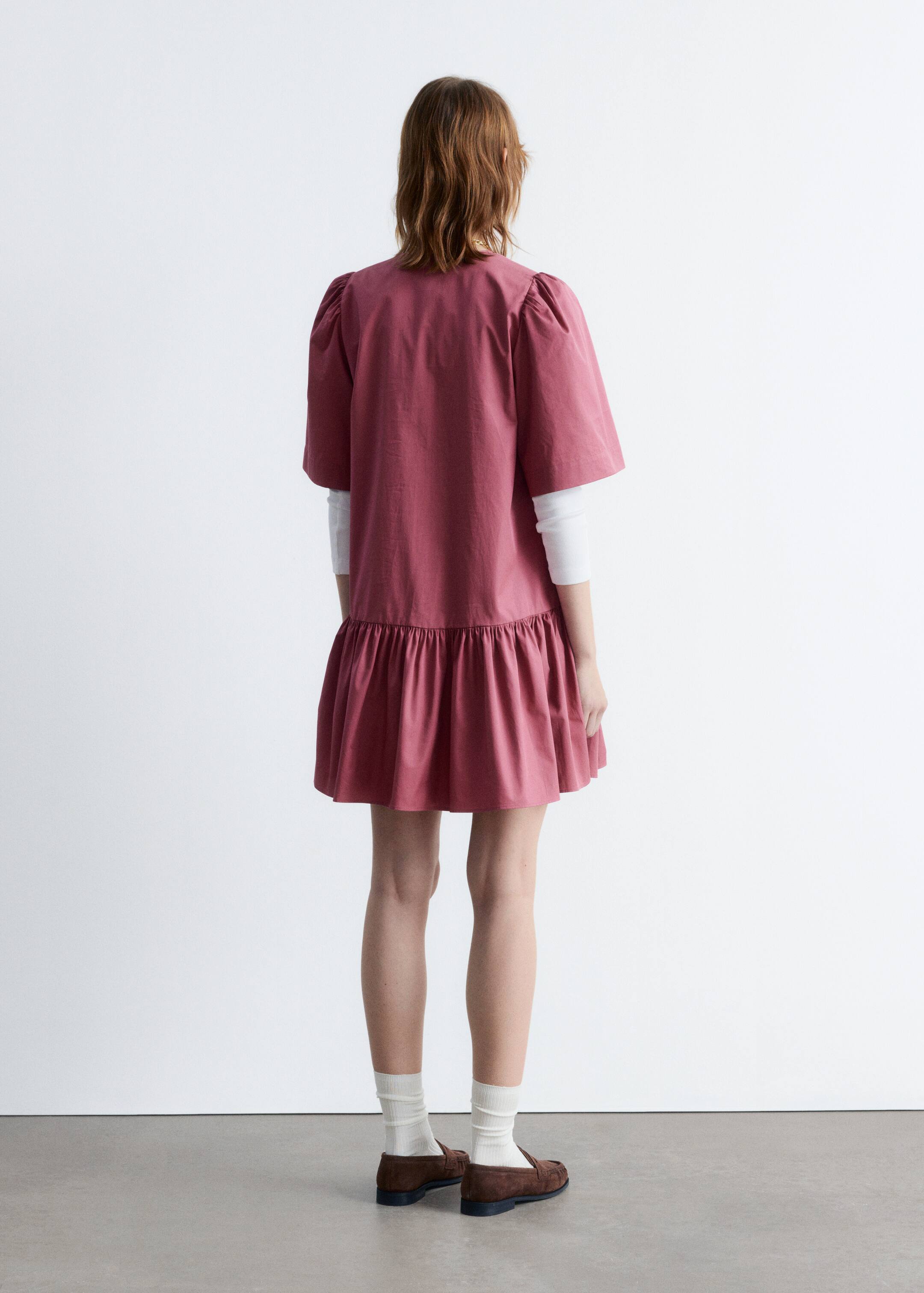 Agrandir l'image: Robe courte à basque - Dark pink - FEMME | H&M BE 5