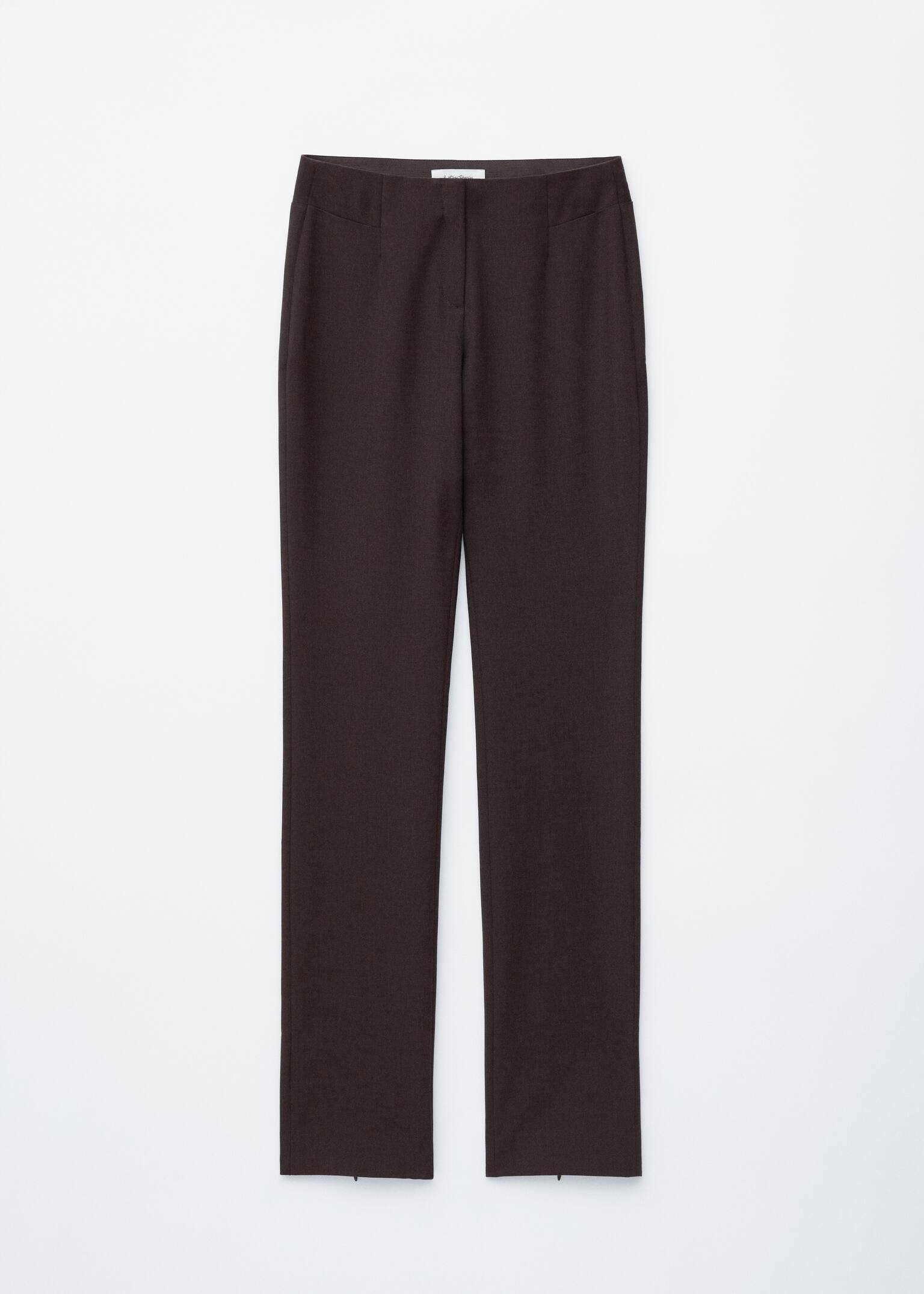 Elegante Hose mit schmalem Bein - Dunkelbraun