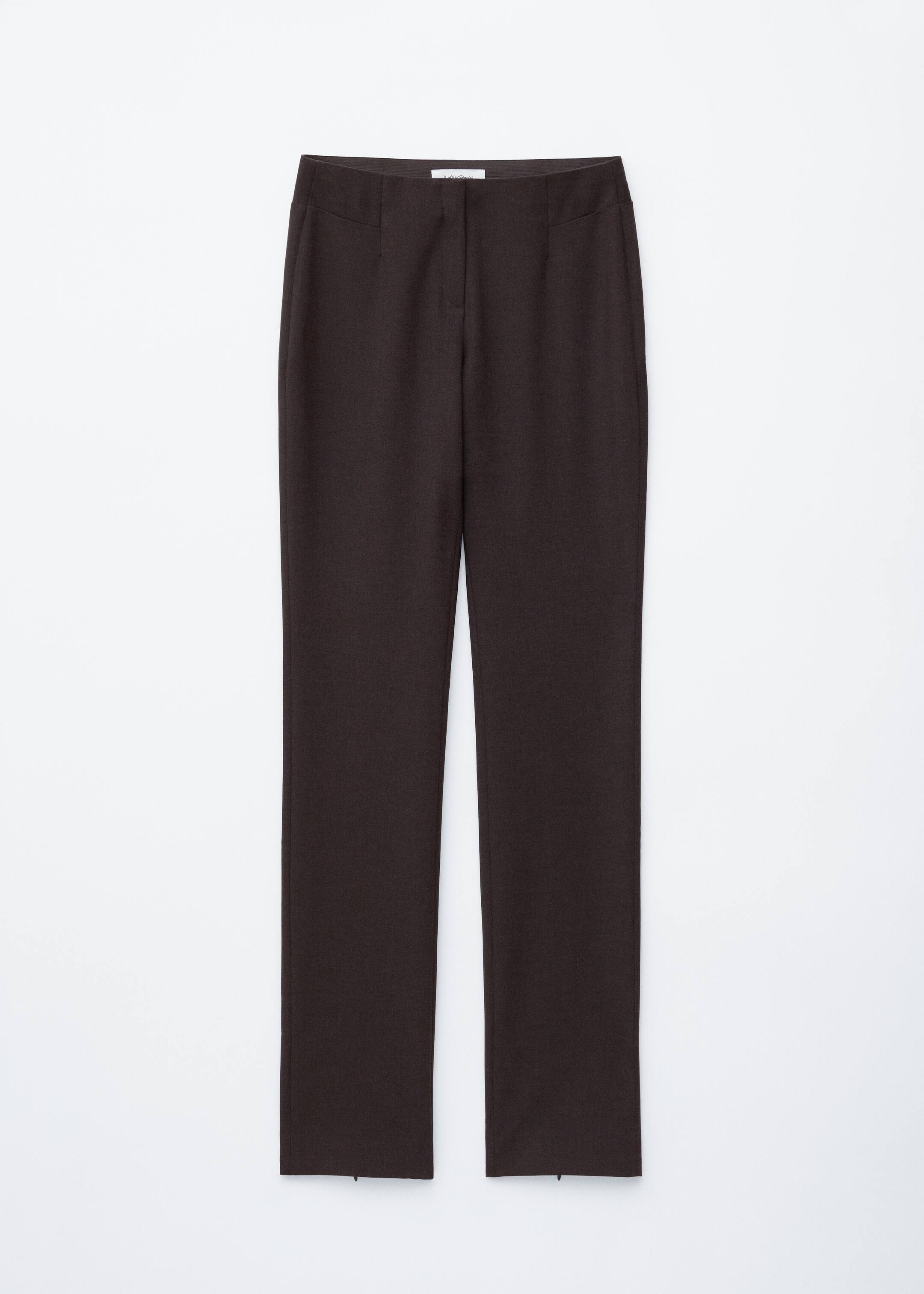 Agrandir l'image: Pantalon slim habillé - Marron foncé - FEMME | H&M FR 6