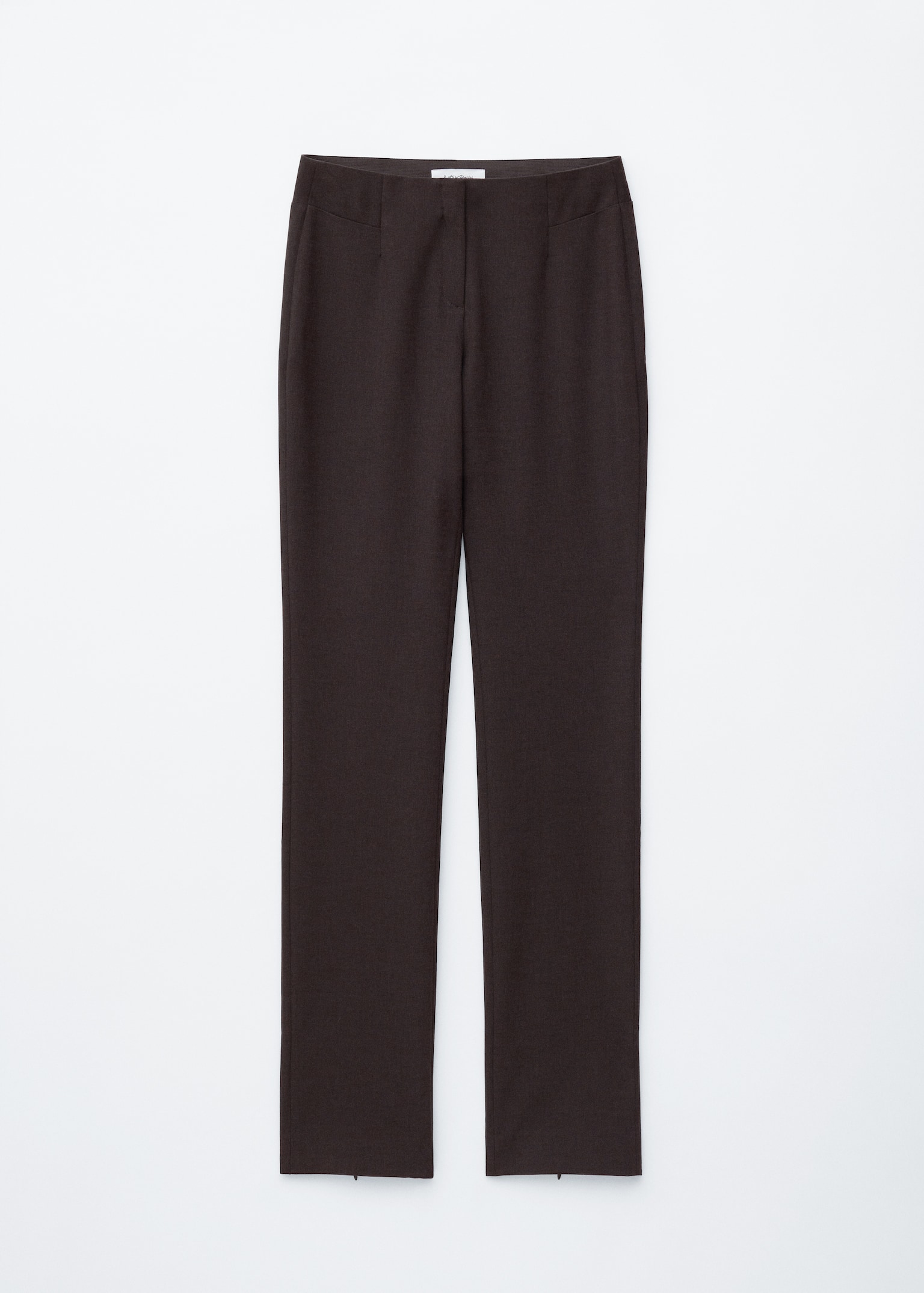 Elegante broek met smalle pijpen - Donkerbruin