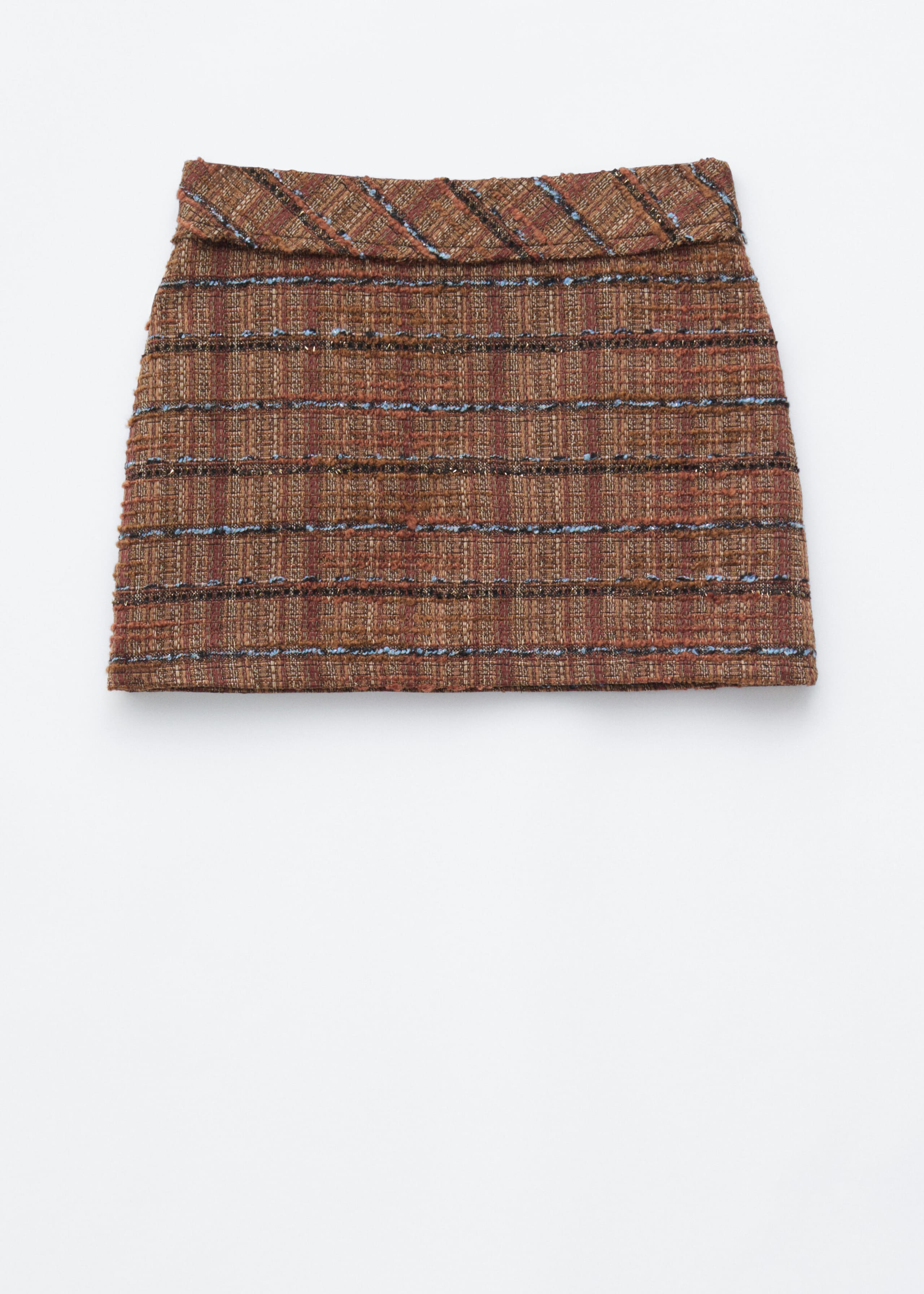 Tweed Mini Skirt - Brown - Still Life