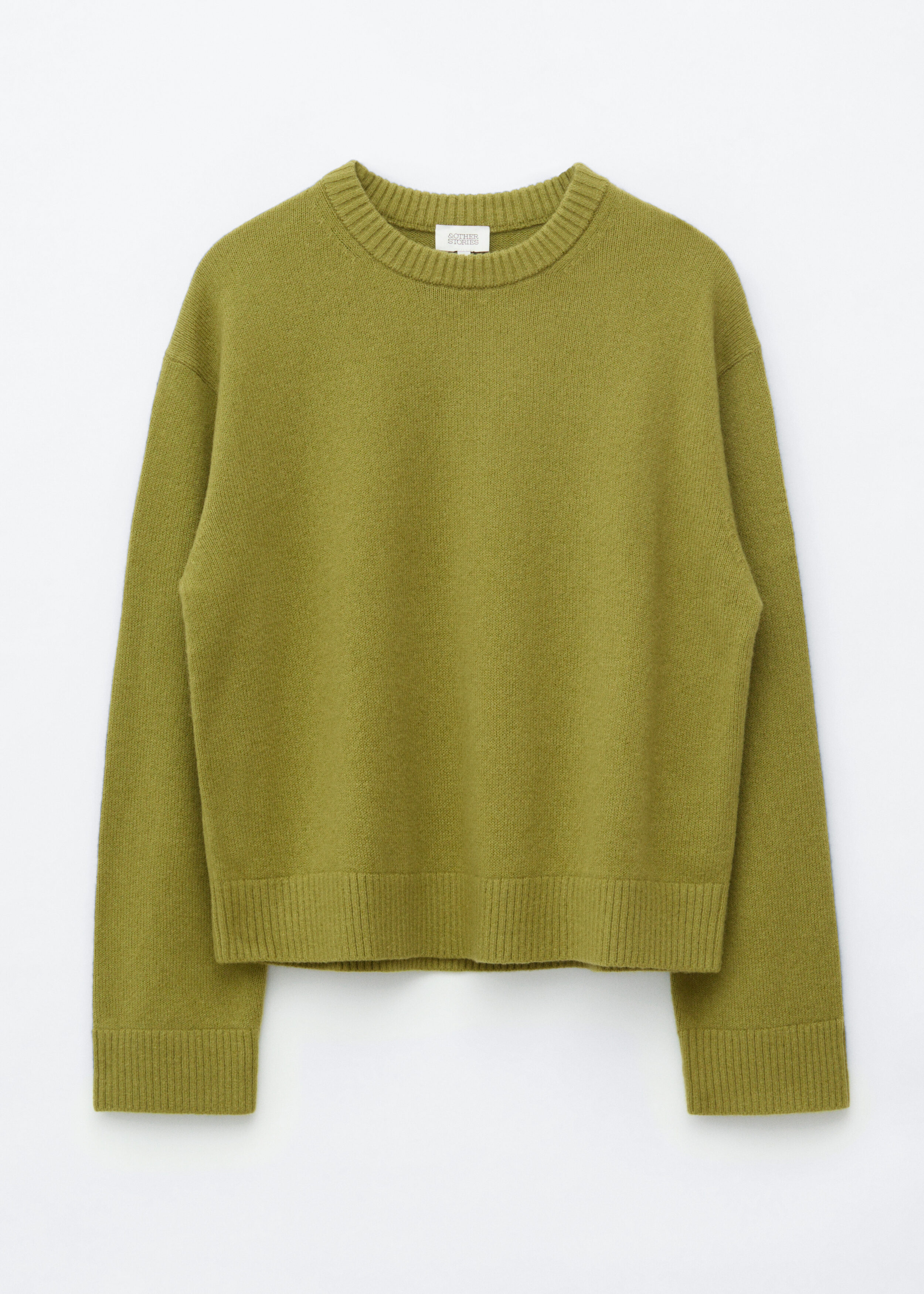 & Other Stories Boxy Knit Jumper - Green - Knitwear | & Other Stories GG