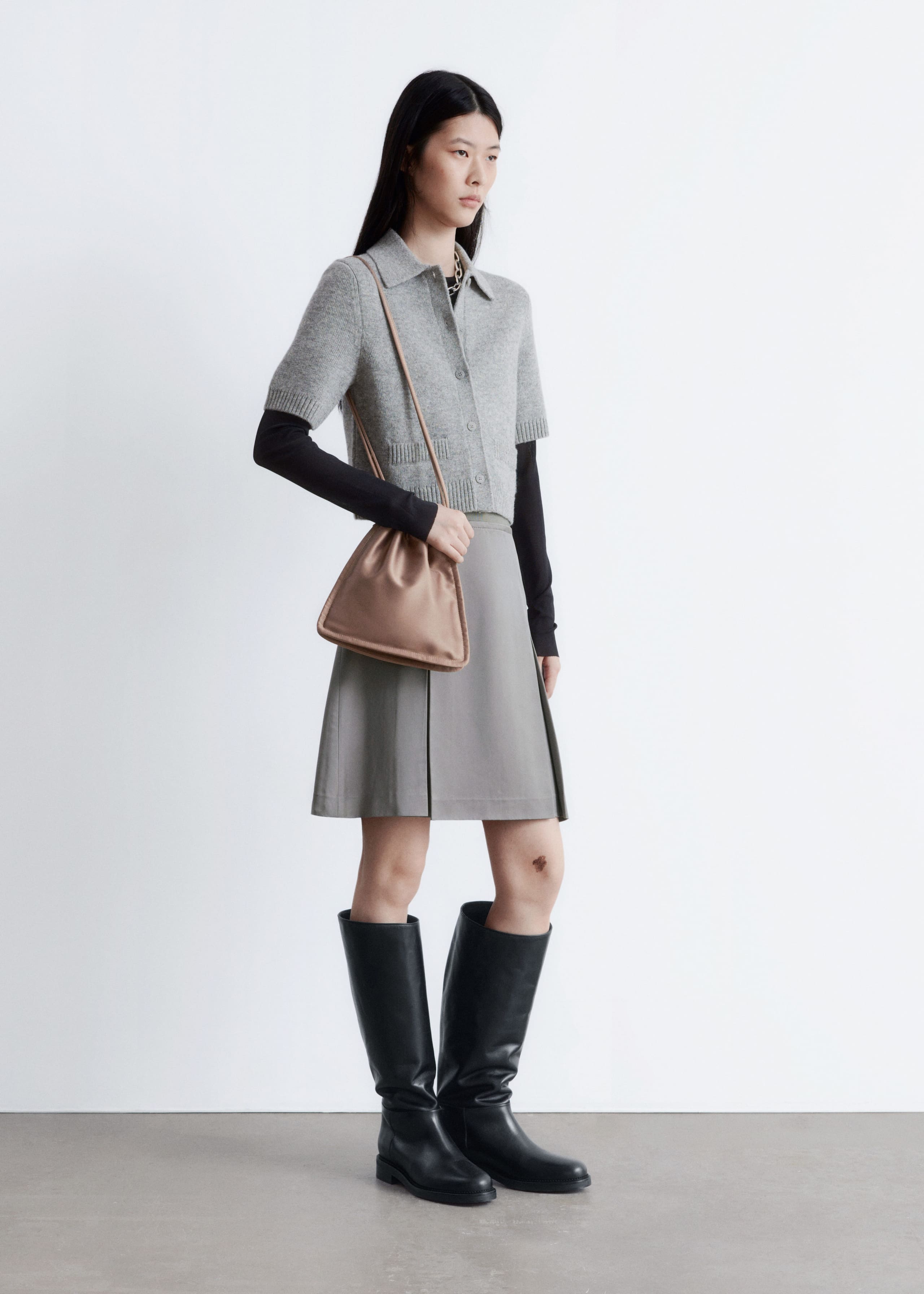 Image of Strickjacke mit kurzen Ärmeln