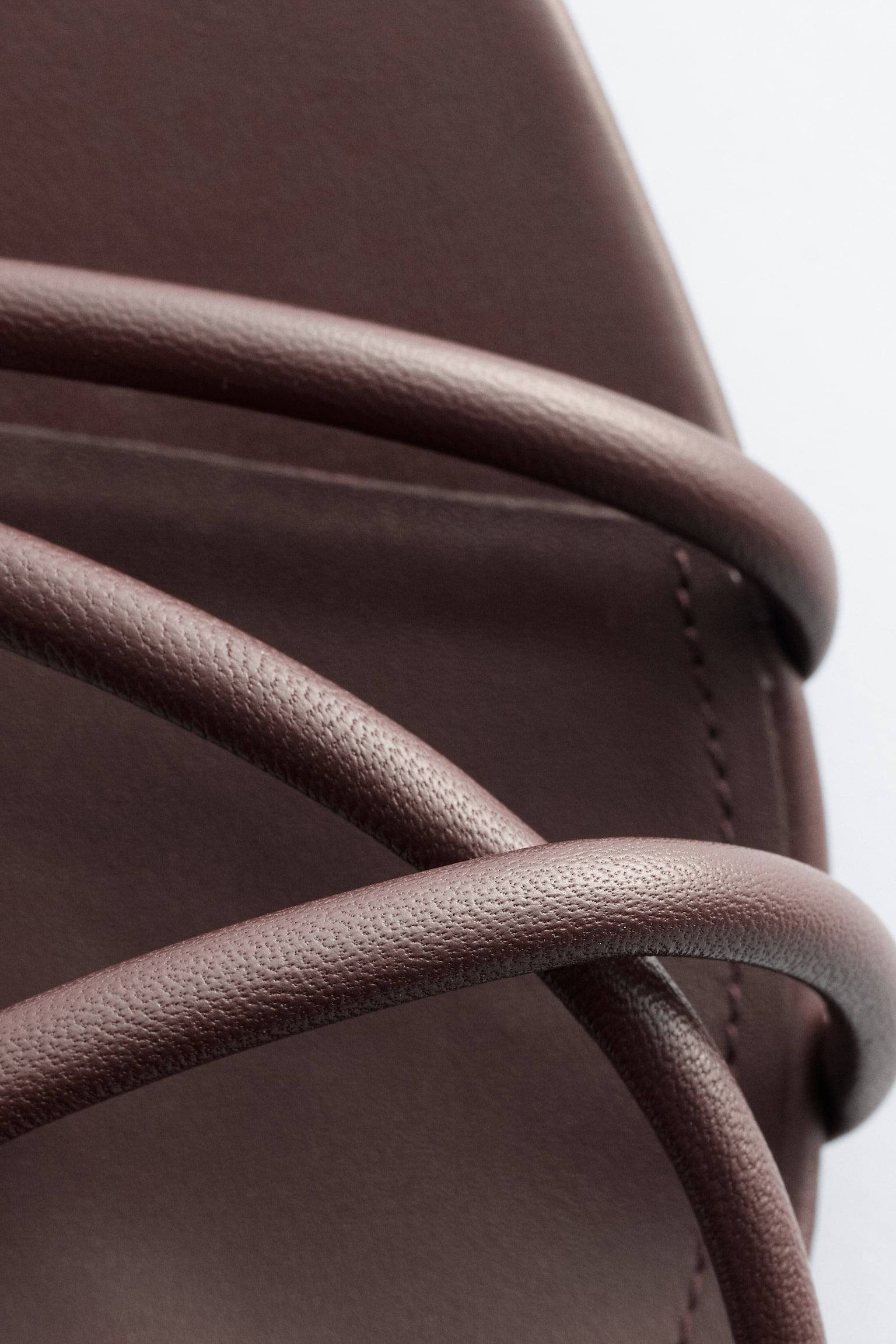 Sandały na słupku - Ciemnobrązowy - 4