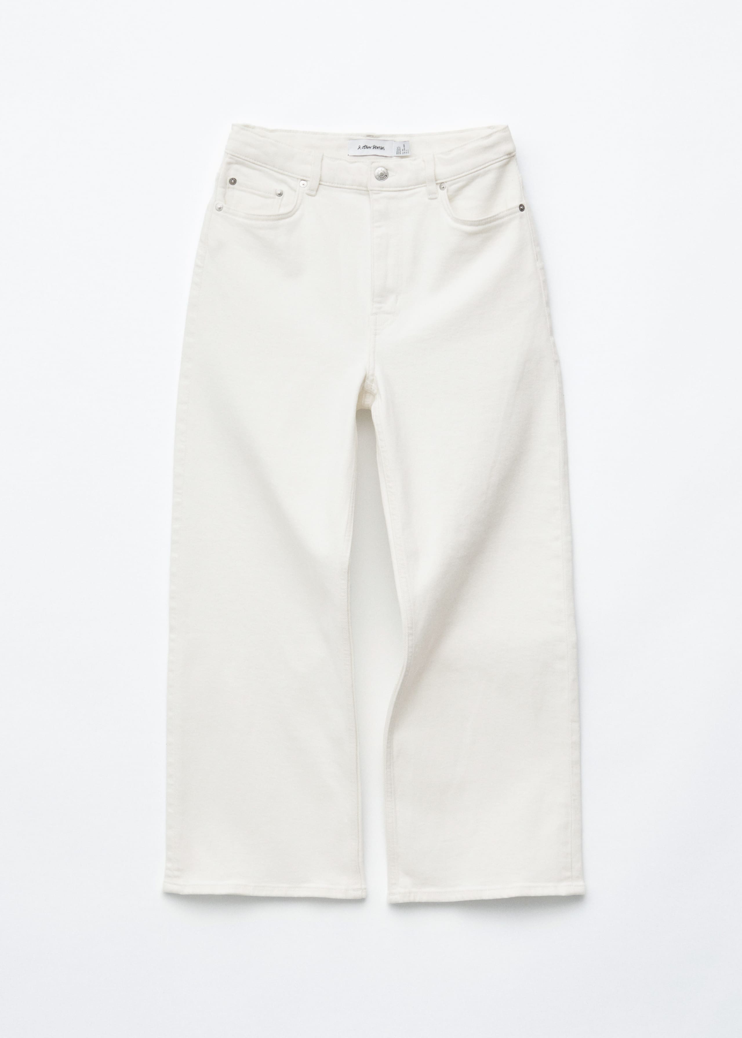 Image of Cropped Wide-Leg Jeans