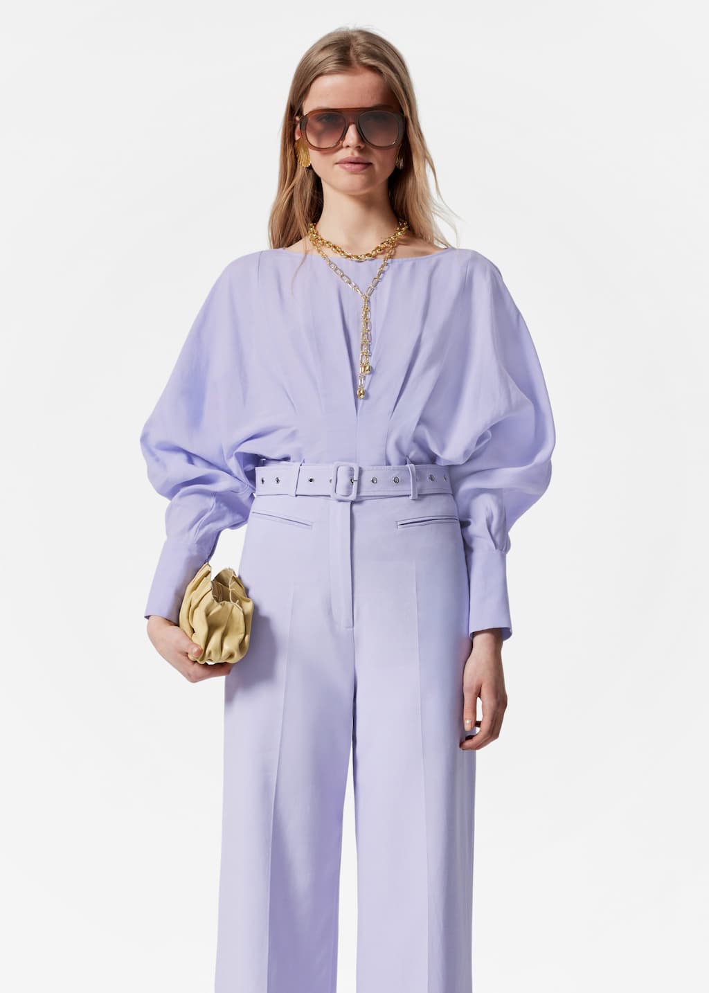 Press-Crease Trousers - Beige - Lookbook
