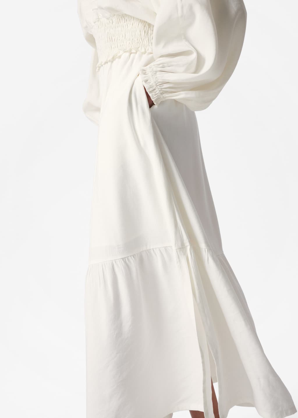 Image of Falda midi escalonada