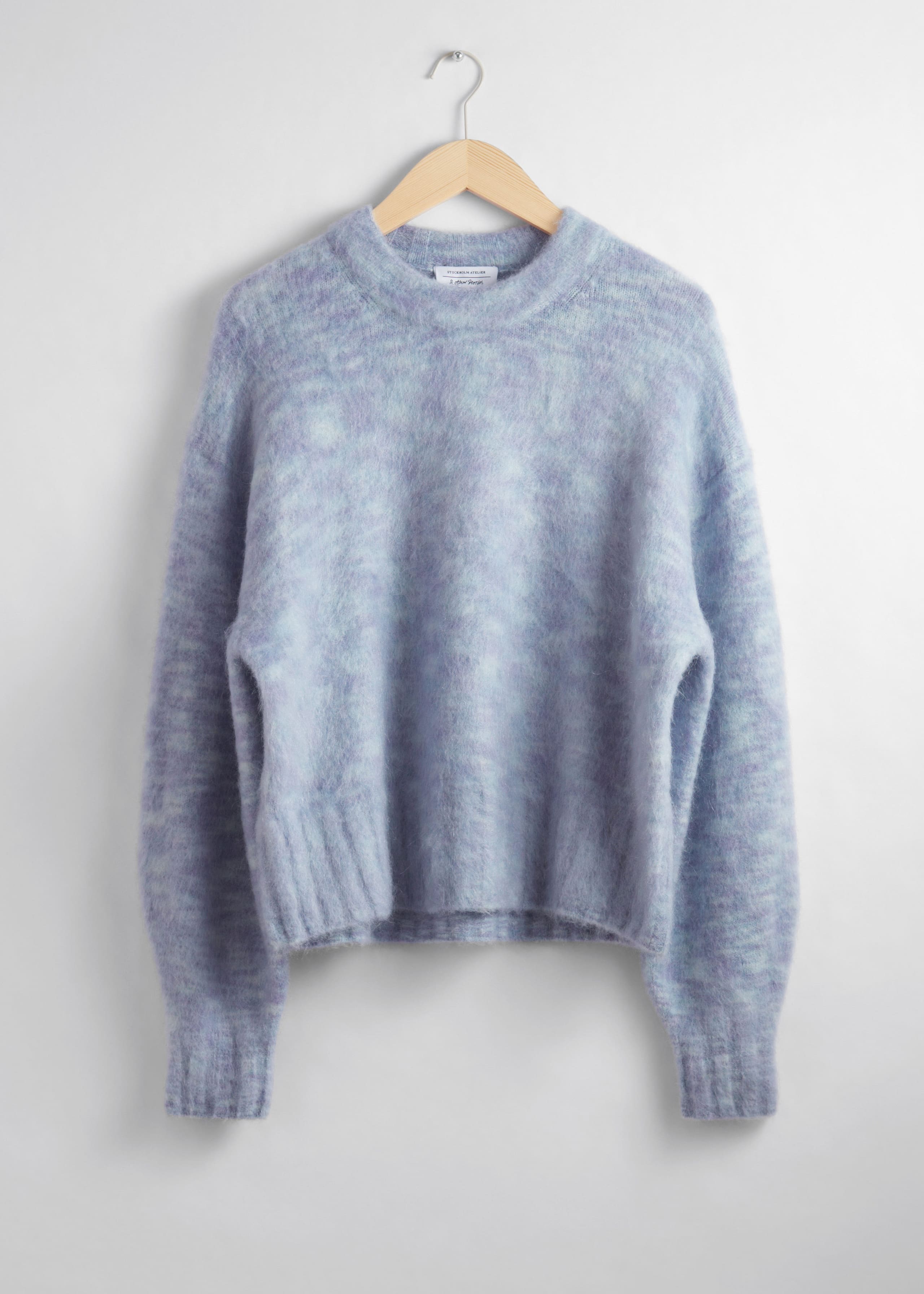 Jersey de punto de corte holgado - Azul claro - Bodegón