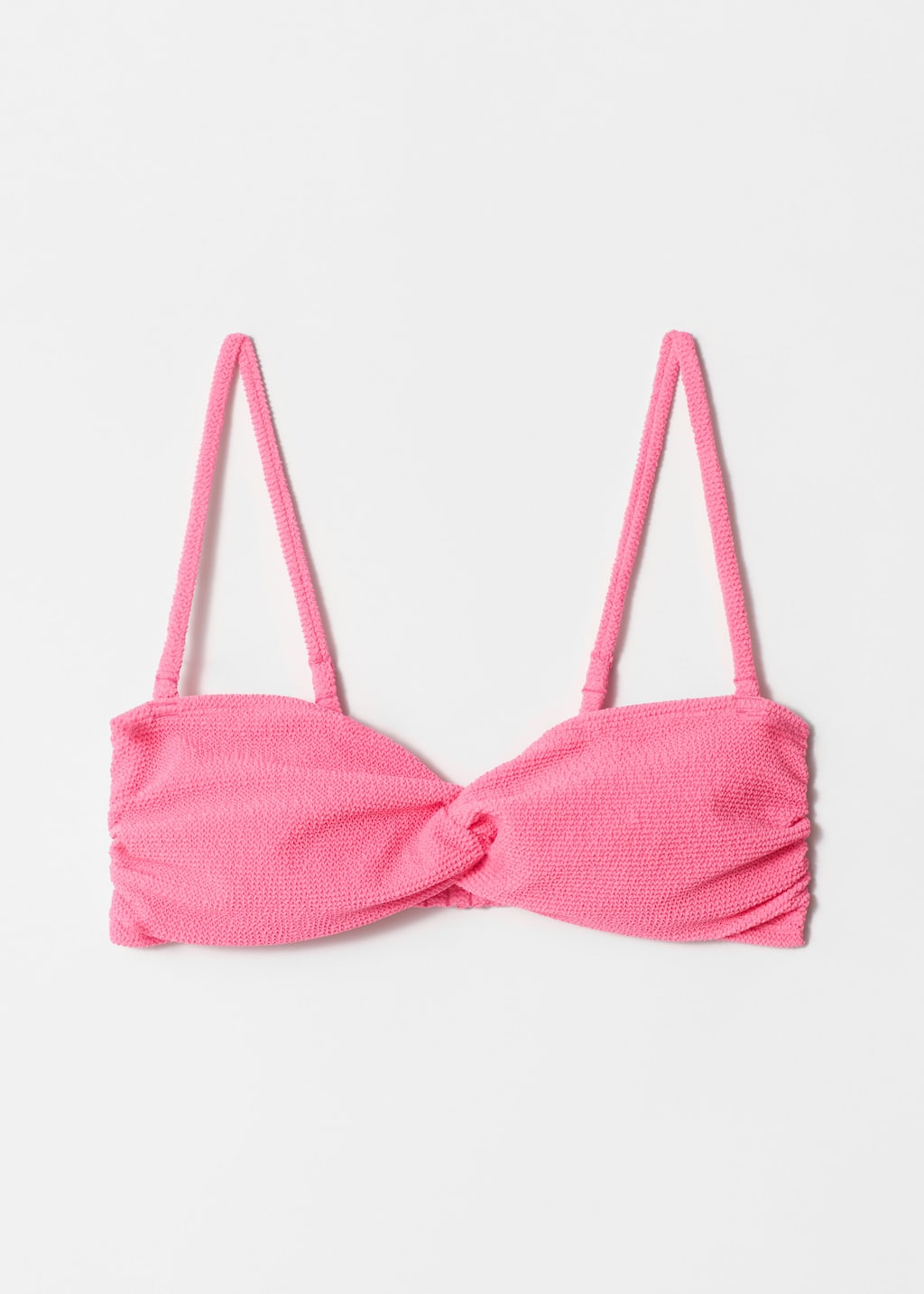 Image of Strukturiertes Bandeau-Bikinioberteil