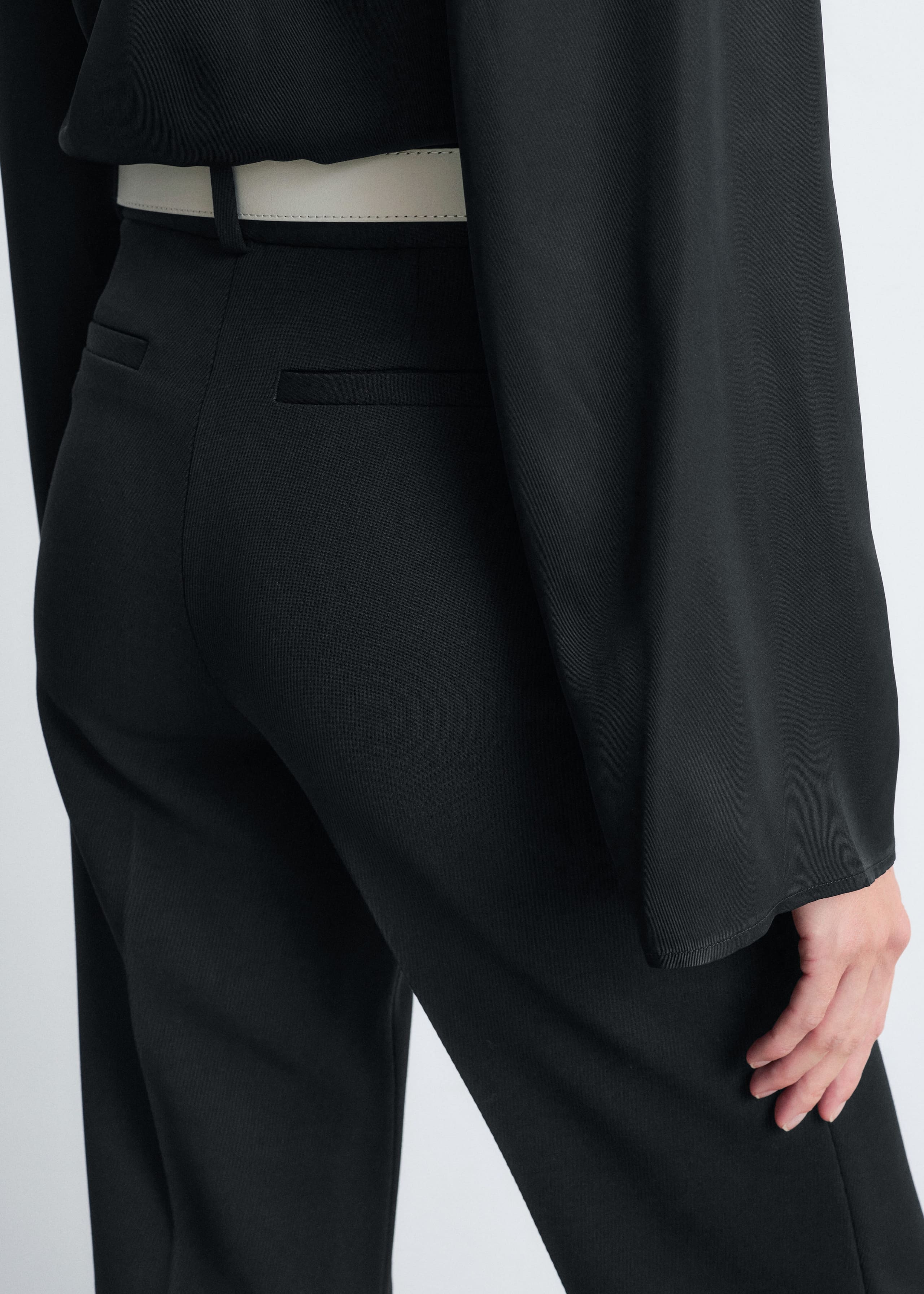 Image of Slim-Leg Press-Crease Trousers