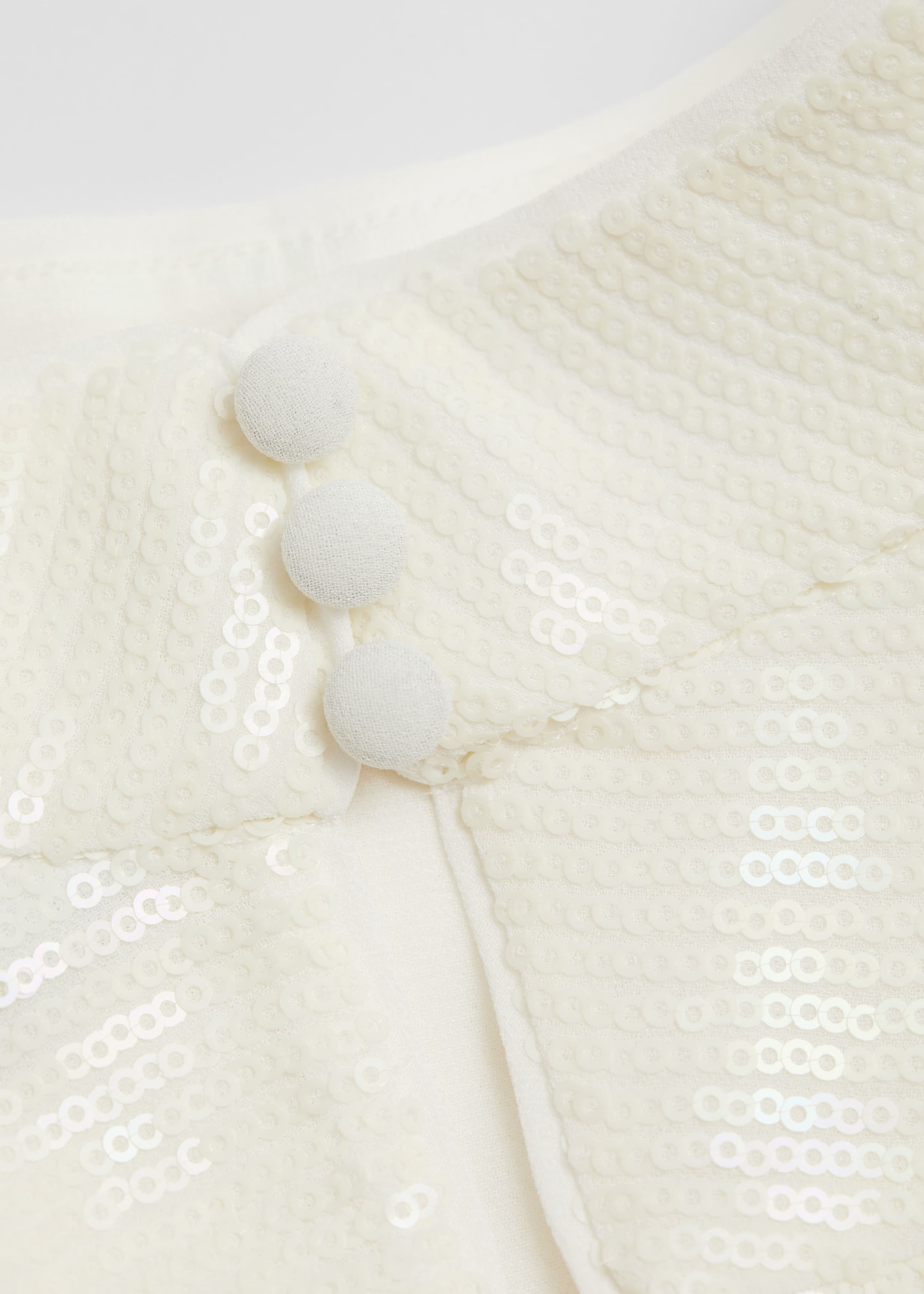 View larger image: Relaxed Sequin Top - Cream - Ladies | H&M GB 3
