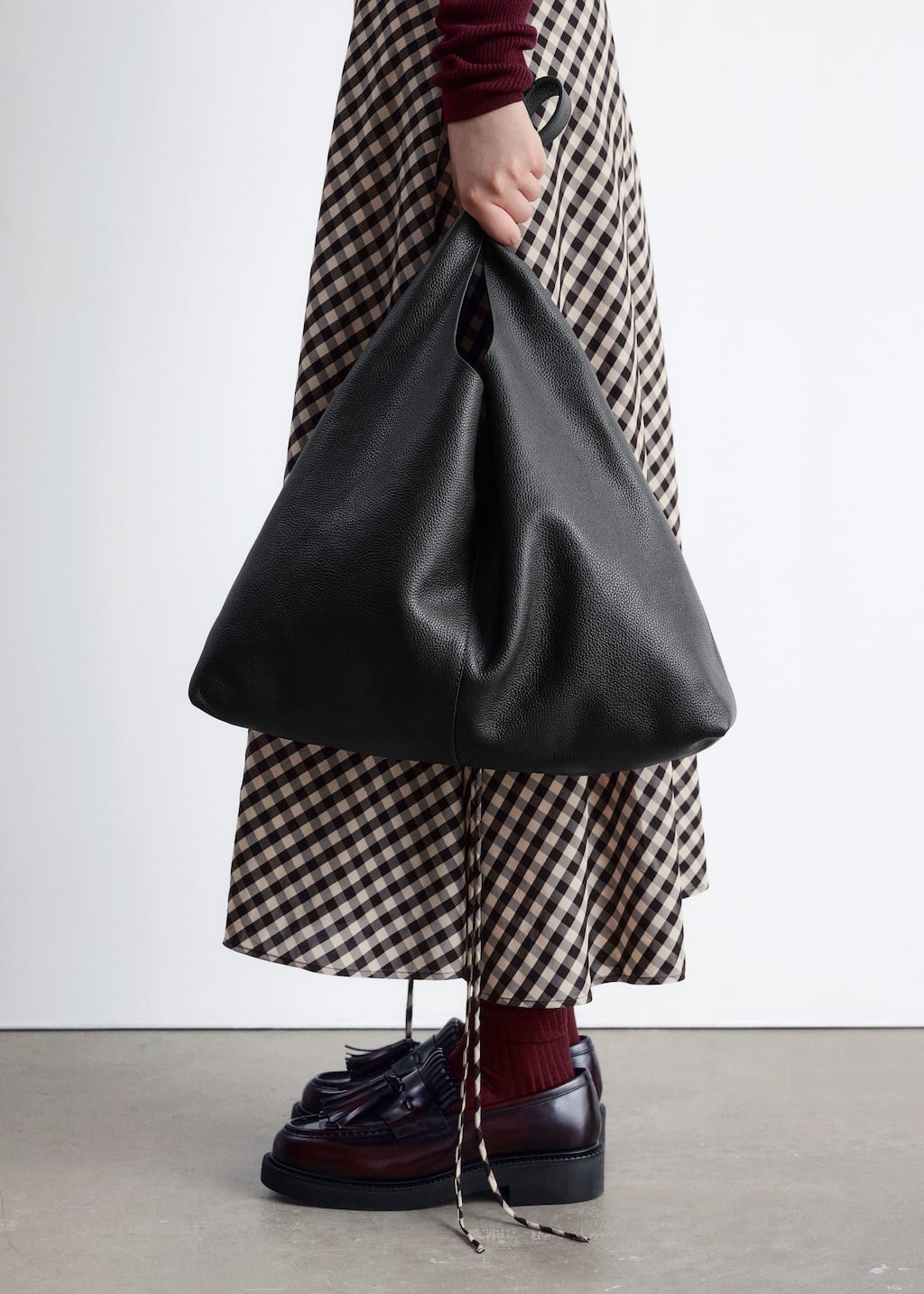 Image of Large Leather Tote Bag