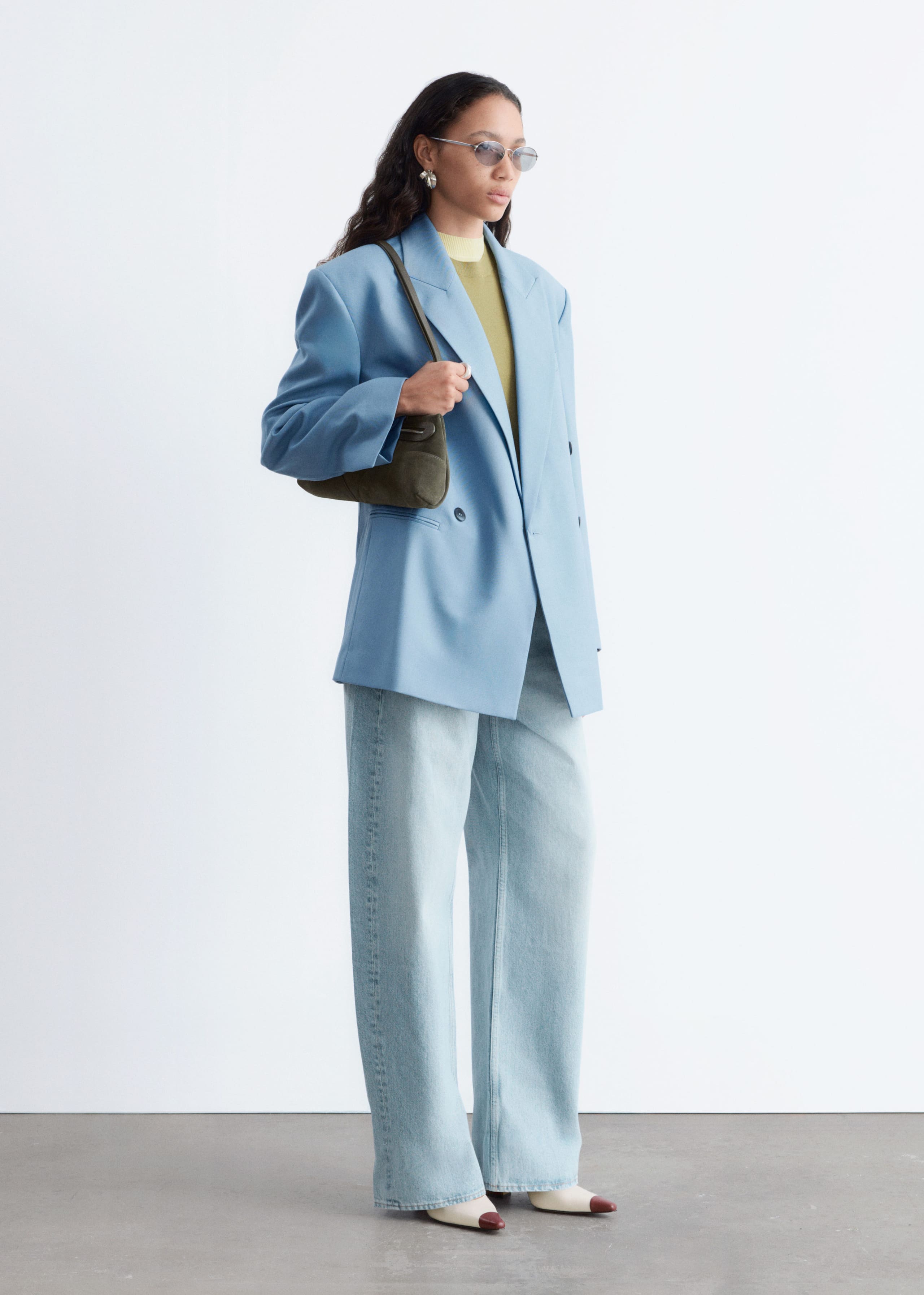 Image of Double-Breasted Wool Blazer