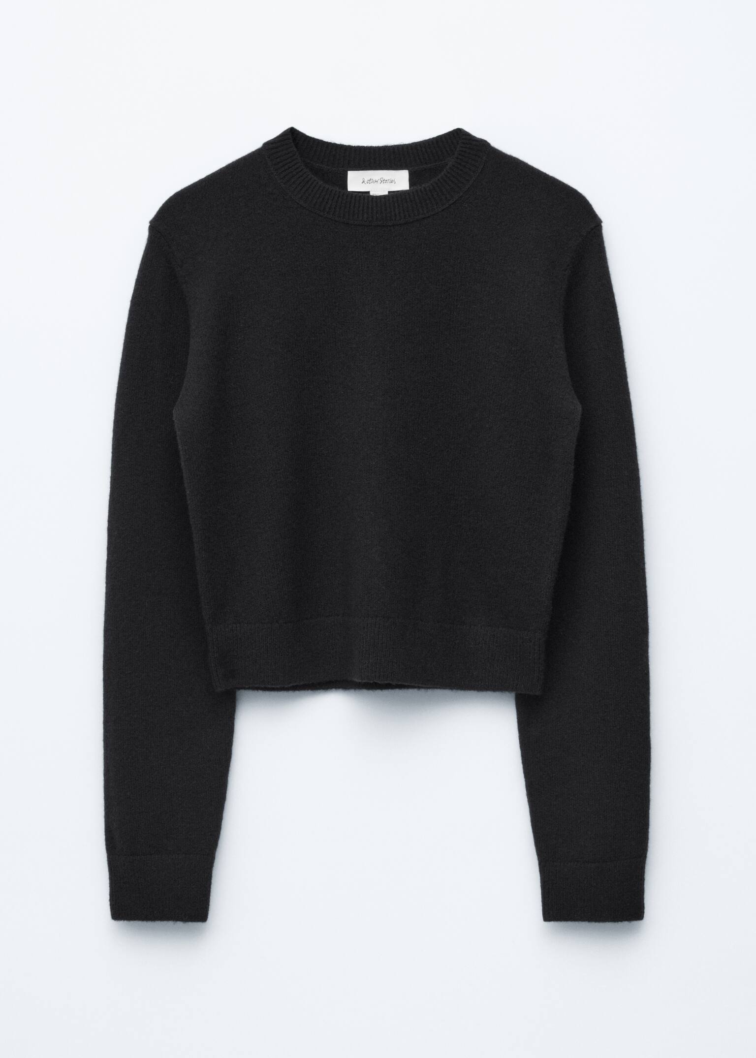 סוודר מתערובת צמר - שחור/אדום/אפור-בז’ מלנג’ בהיר - 2