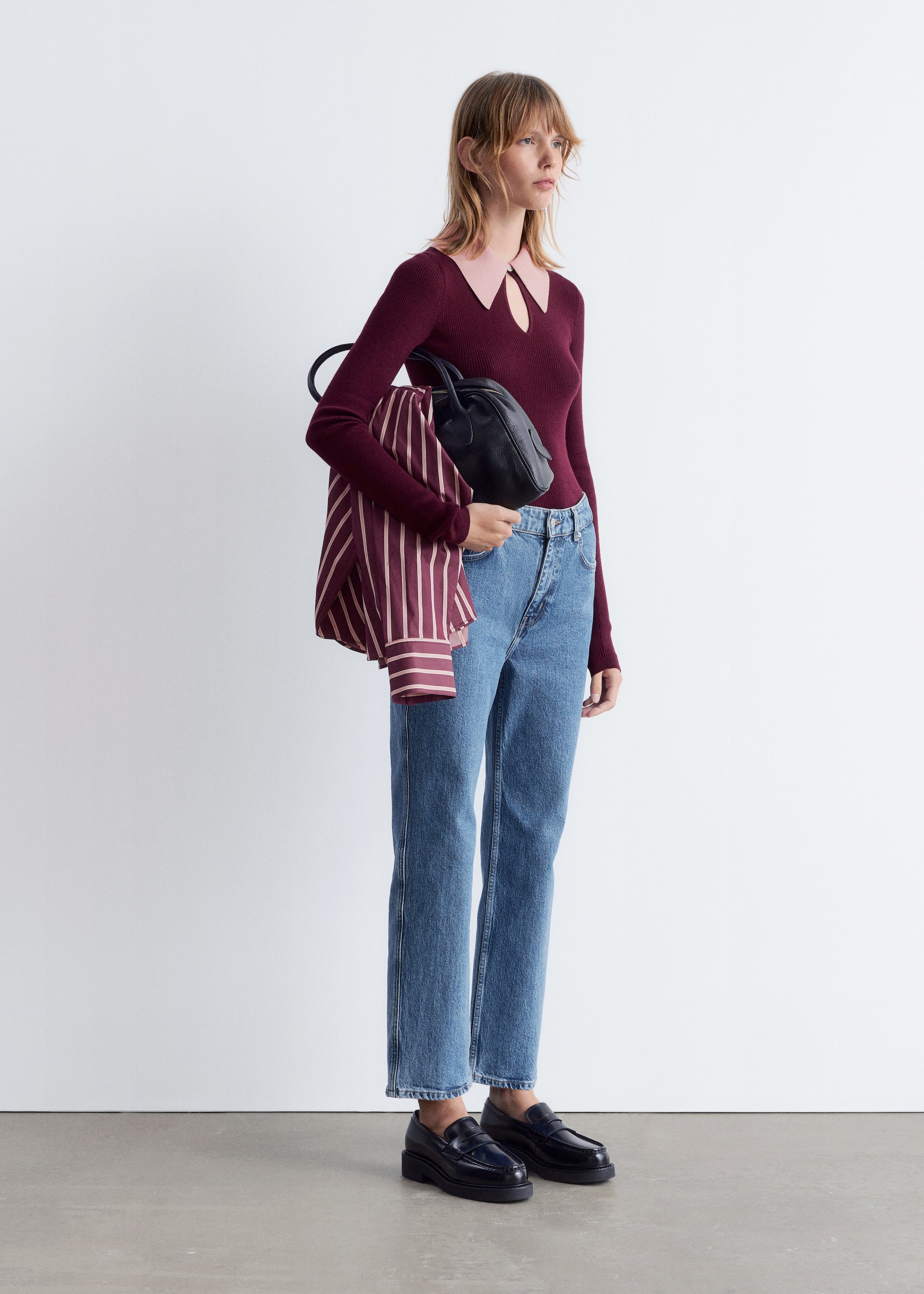 Ver imagen más grande: Vaqueros recortados slim fit - Azul claro - MUJER | H&M ES 3
