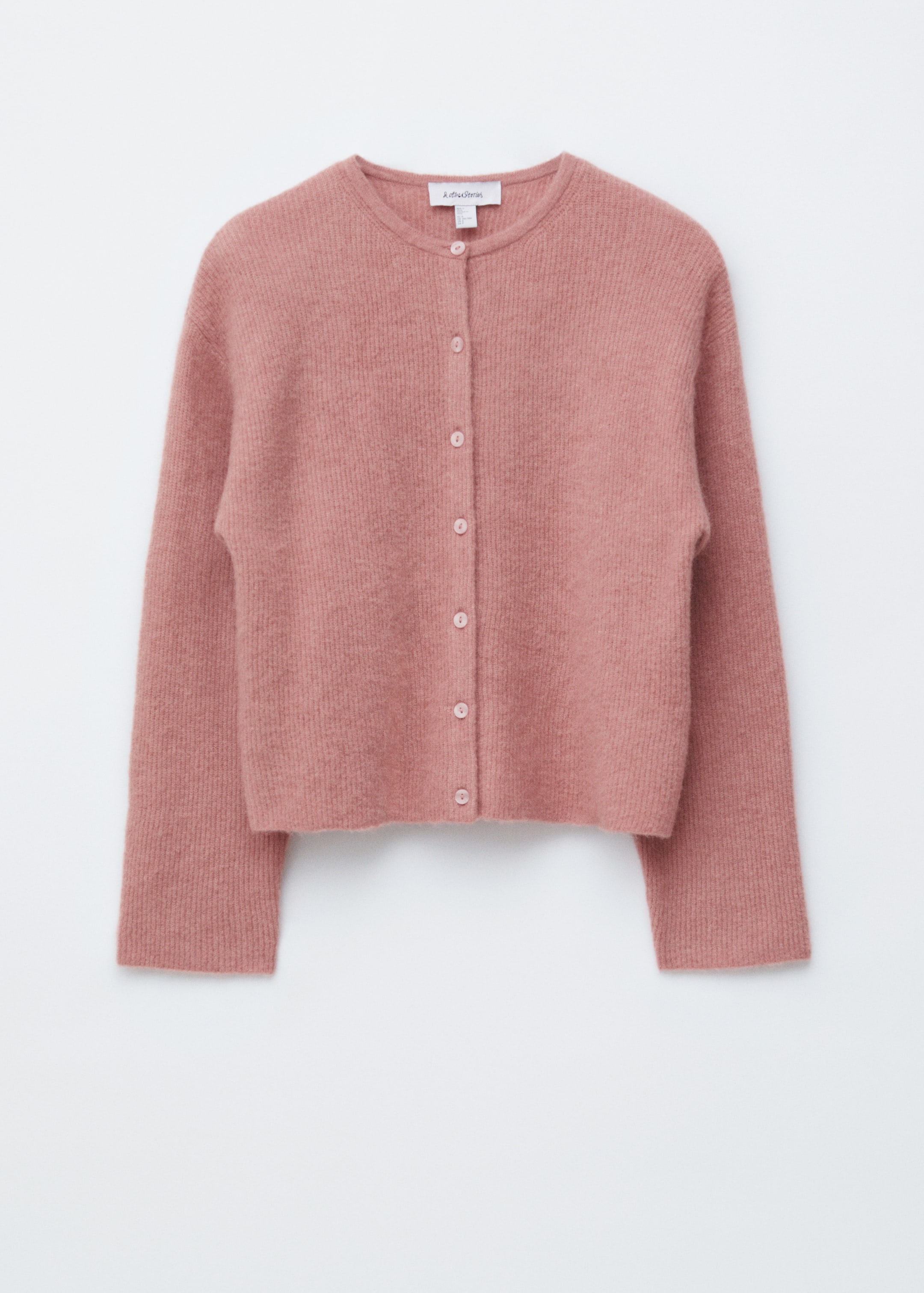 Visualizza immagine più grande: Cardigan con lavorazione a maglia in misto alpaca - Rosa polvere - DONNA | H&M IT 7