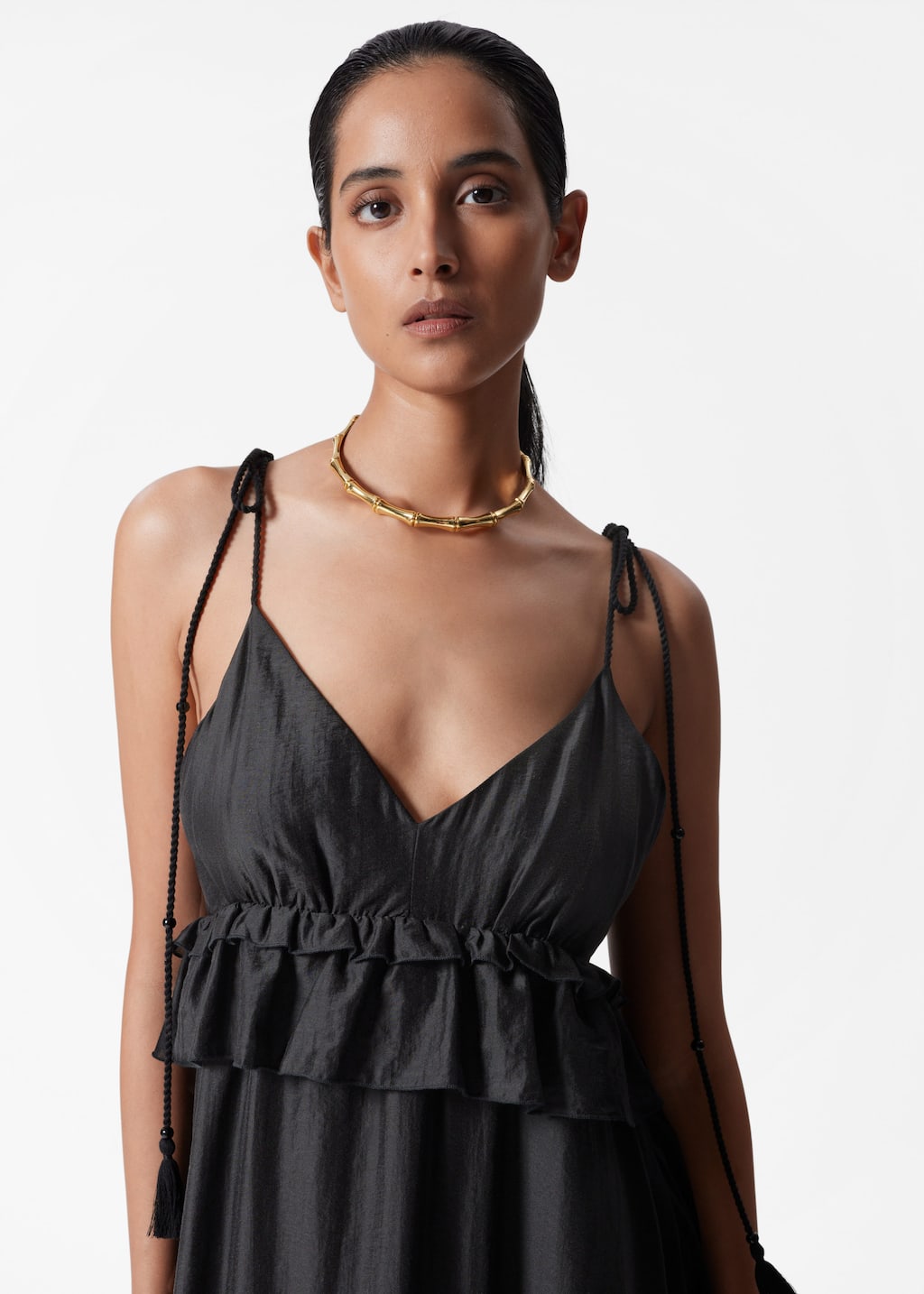 Strappy Midi Dress - Orange - Lookbook
