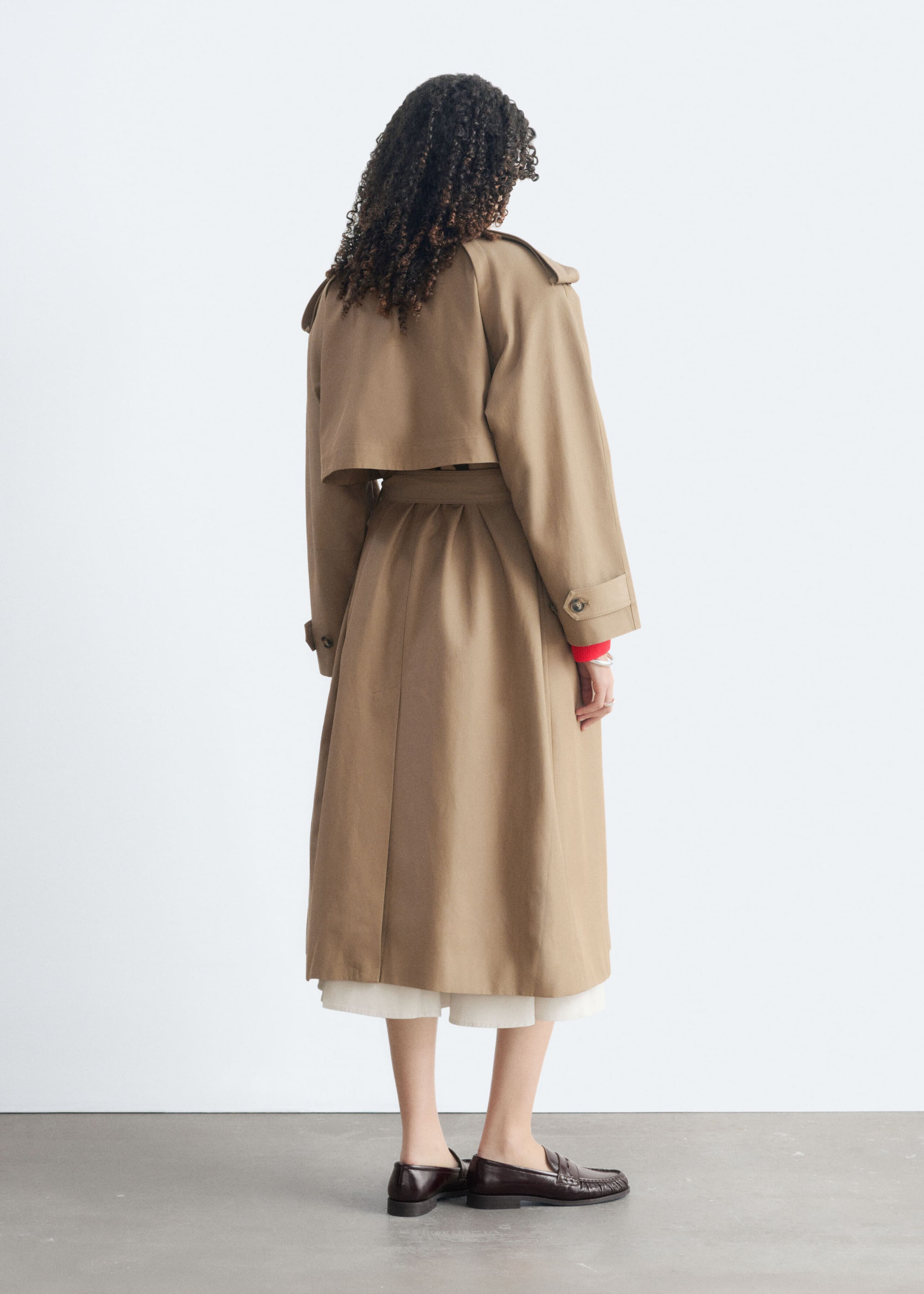 Relaxed Trench Coat - Black - Lookbook